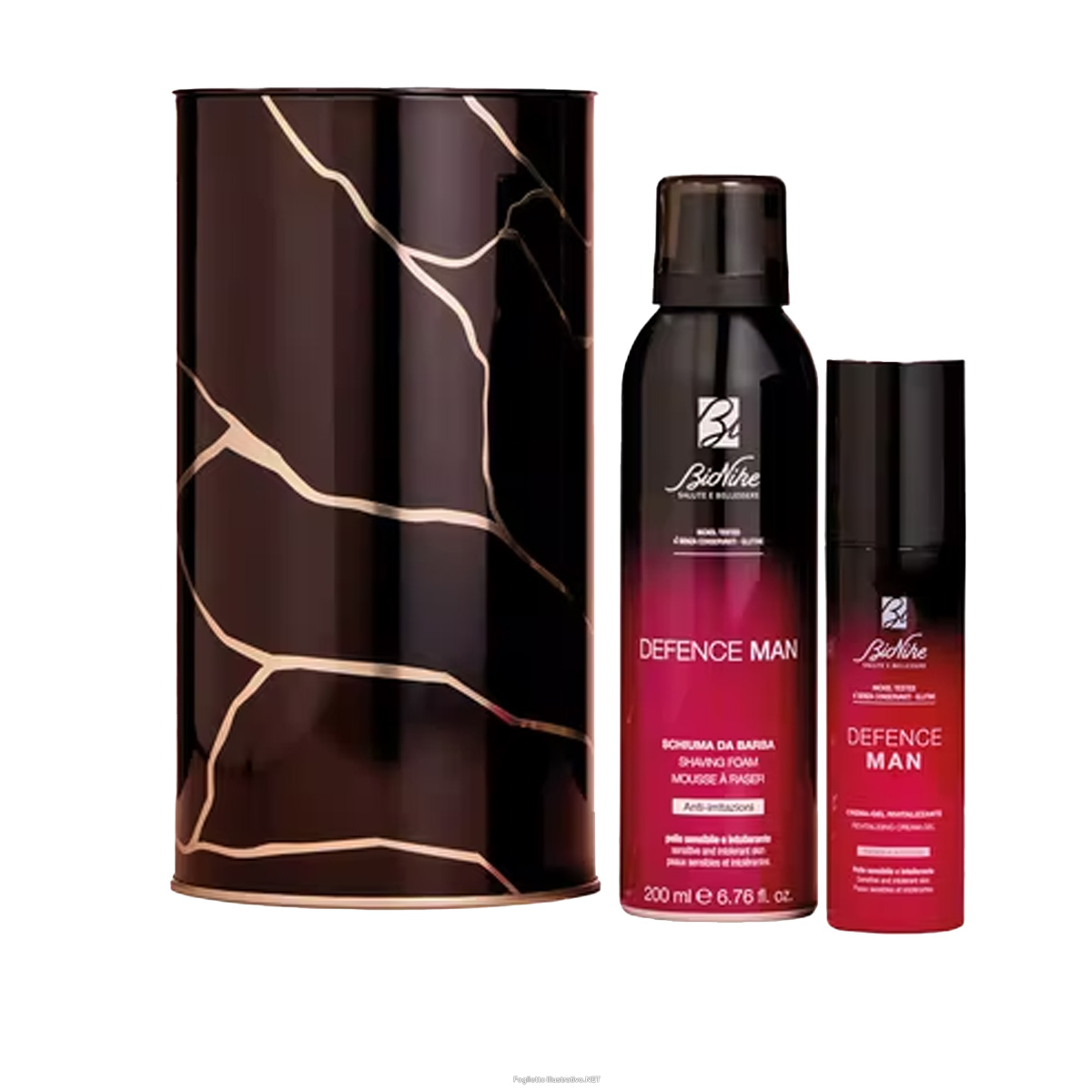 Trova Offerte di bionike cofanetto di natale defence man - schiuma da barba 200 ml + crema gel rivitalizzante 50 ml e compra online