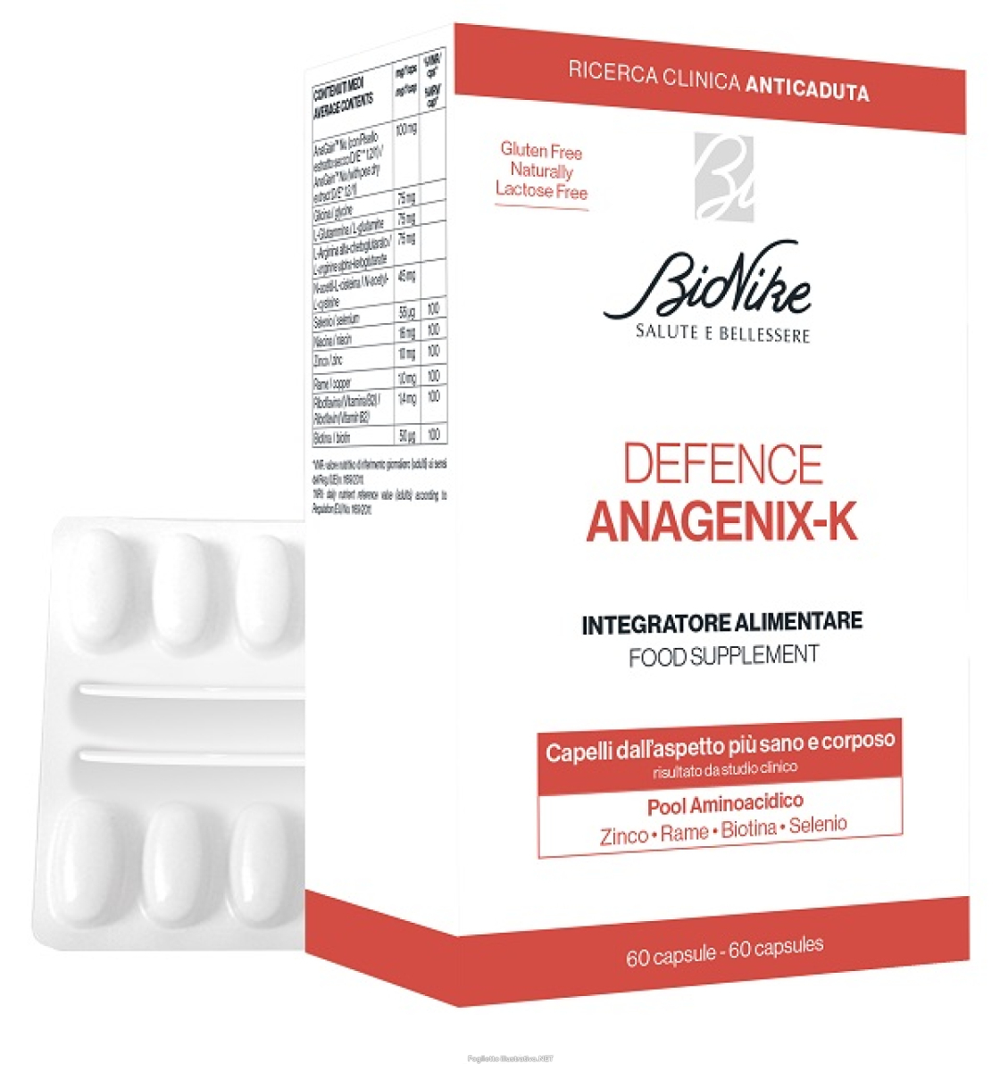 Trova Offerte di bionike defence anagenix-k - integratore alimentare per capelli dall'aspetto piÙ sano 60 compresse e compra online