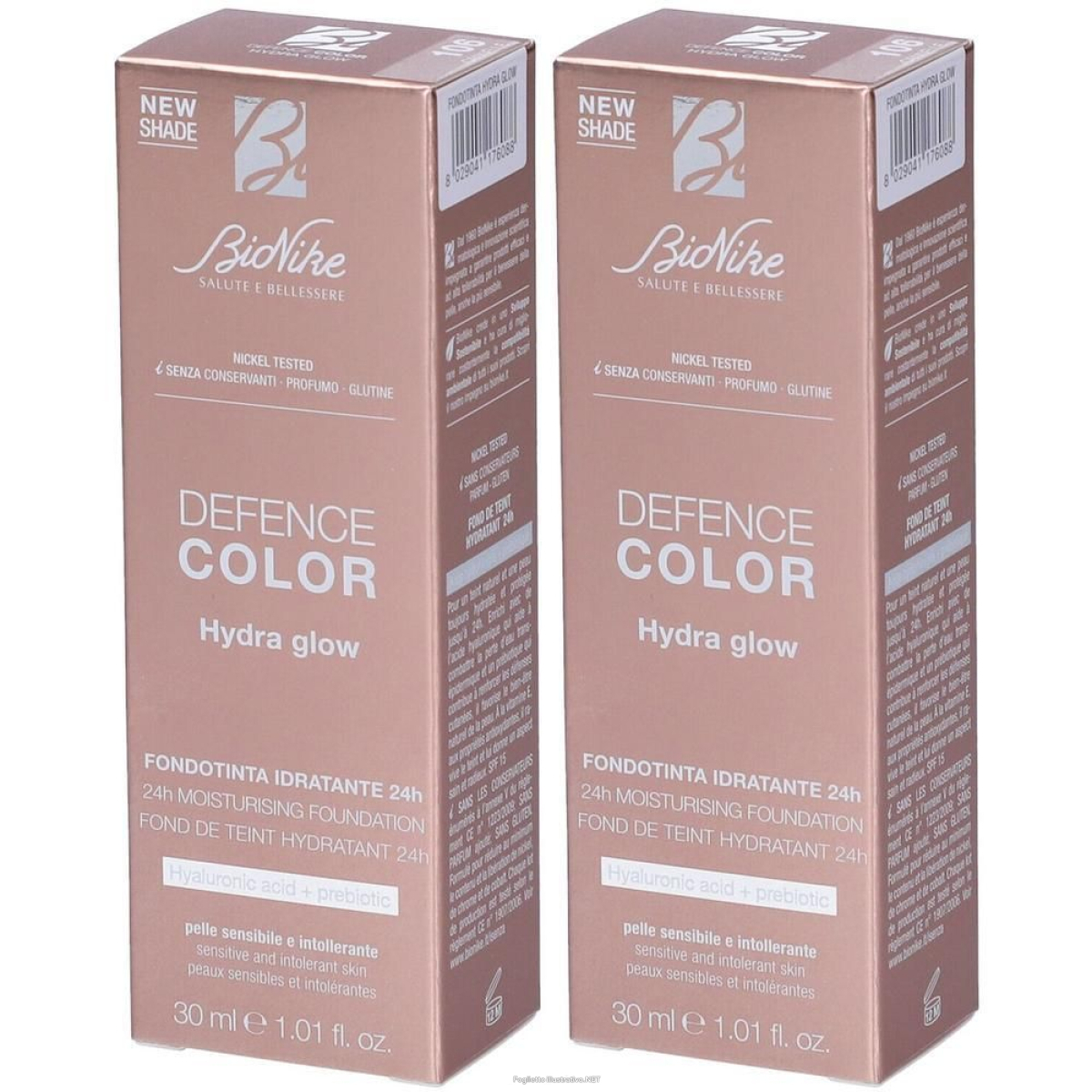 Trova Offerte di bionike defence color hydra glow fondotinta idratante 24h colore 106 c e compra online