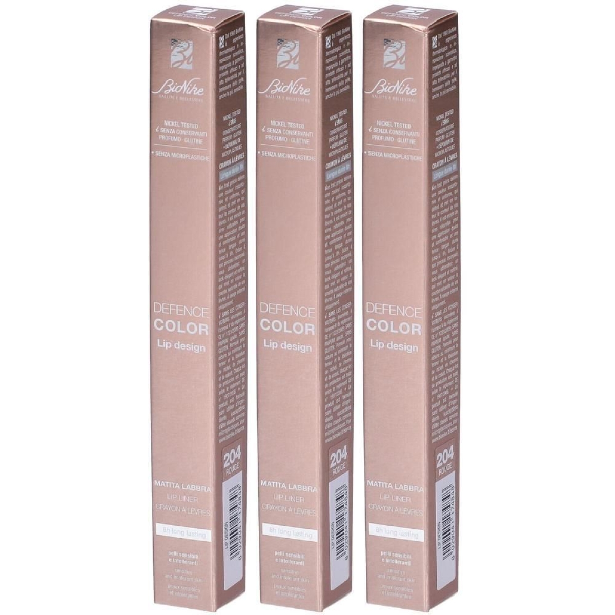 Trova Offerte di Bionike defence color lip design matita labbra colore 204 rouge 3x1 st e compra online
