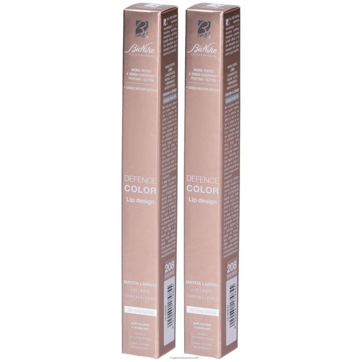 Trova Offerte di bionike defence color lip design matita labbra colore 208 rouge brique e compra online