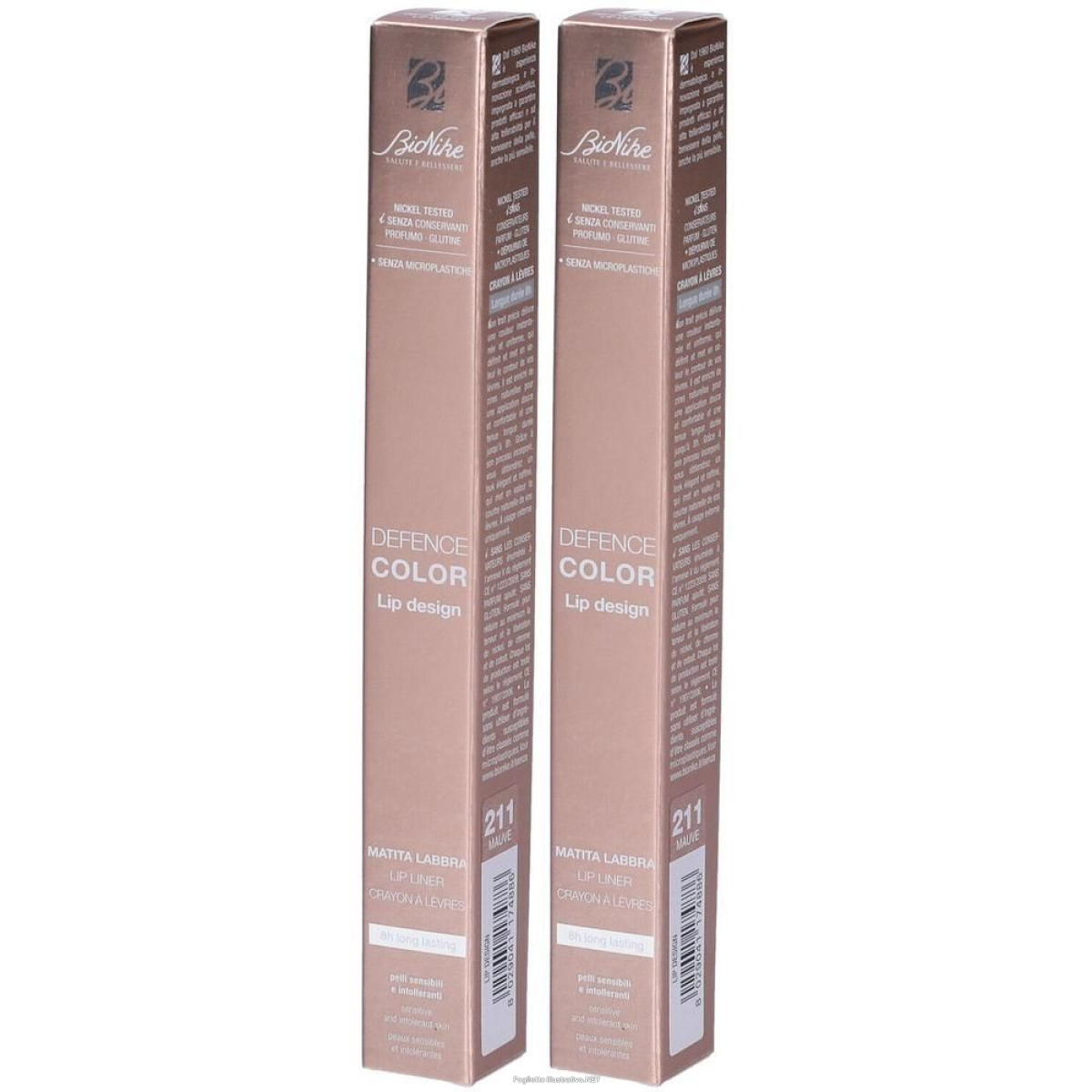 Trova Offerte di bionike defence color lip design matita labbra colore 211 mauve 2x1 st e compra online