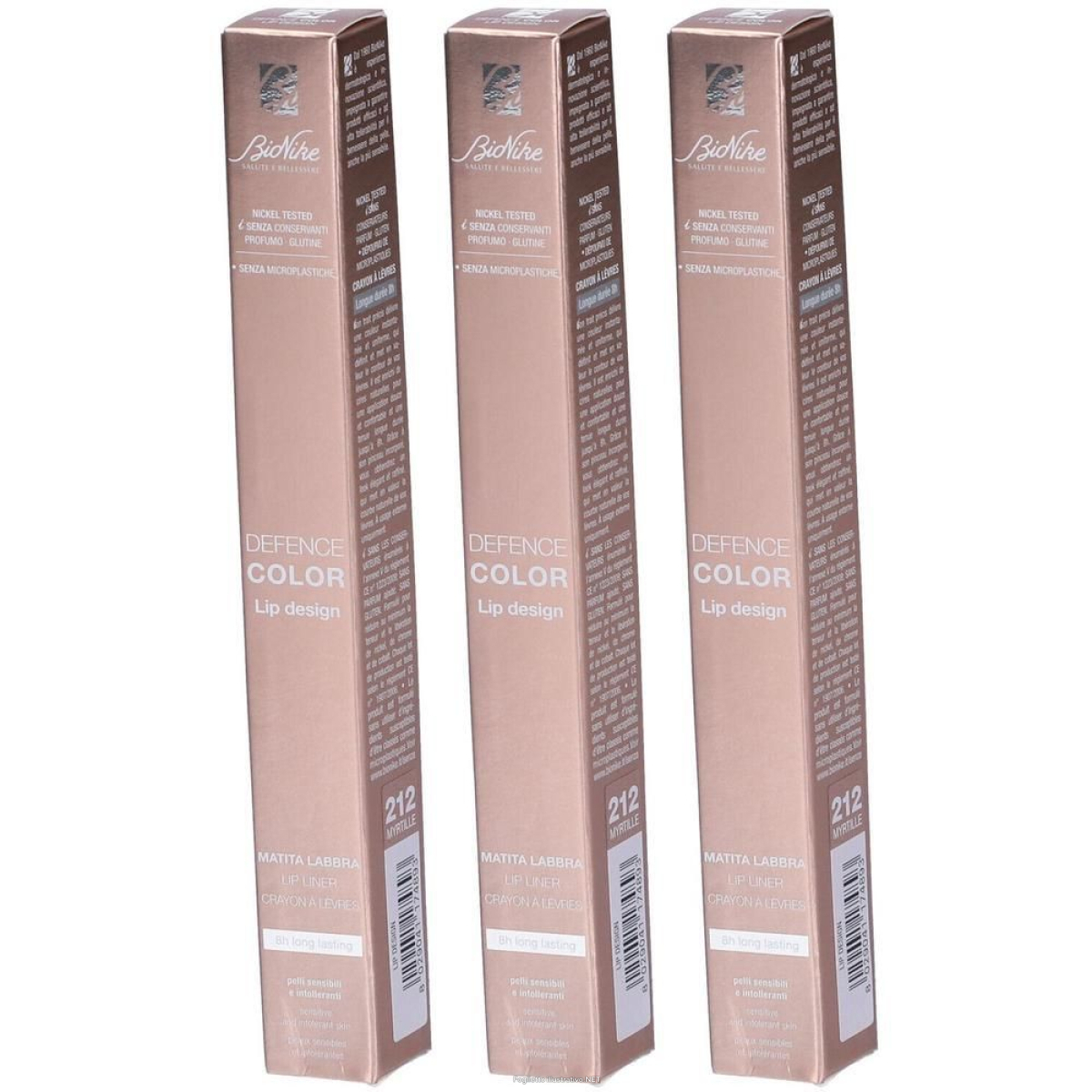 Trova Offerte di bionike defence color lip design matita labbra colore 212 myrtille 3x1 e compra online