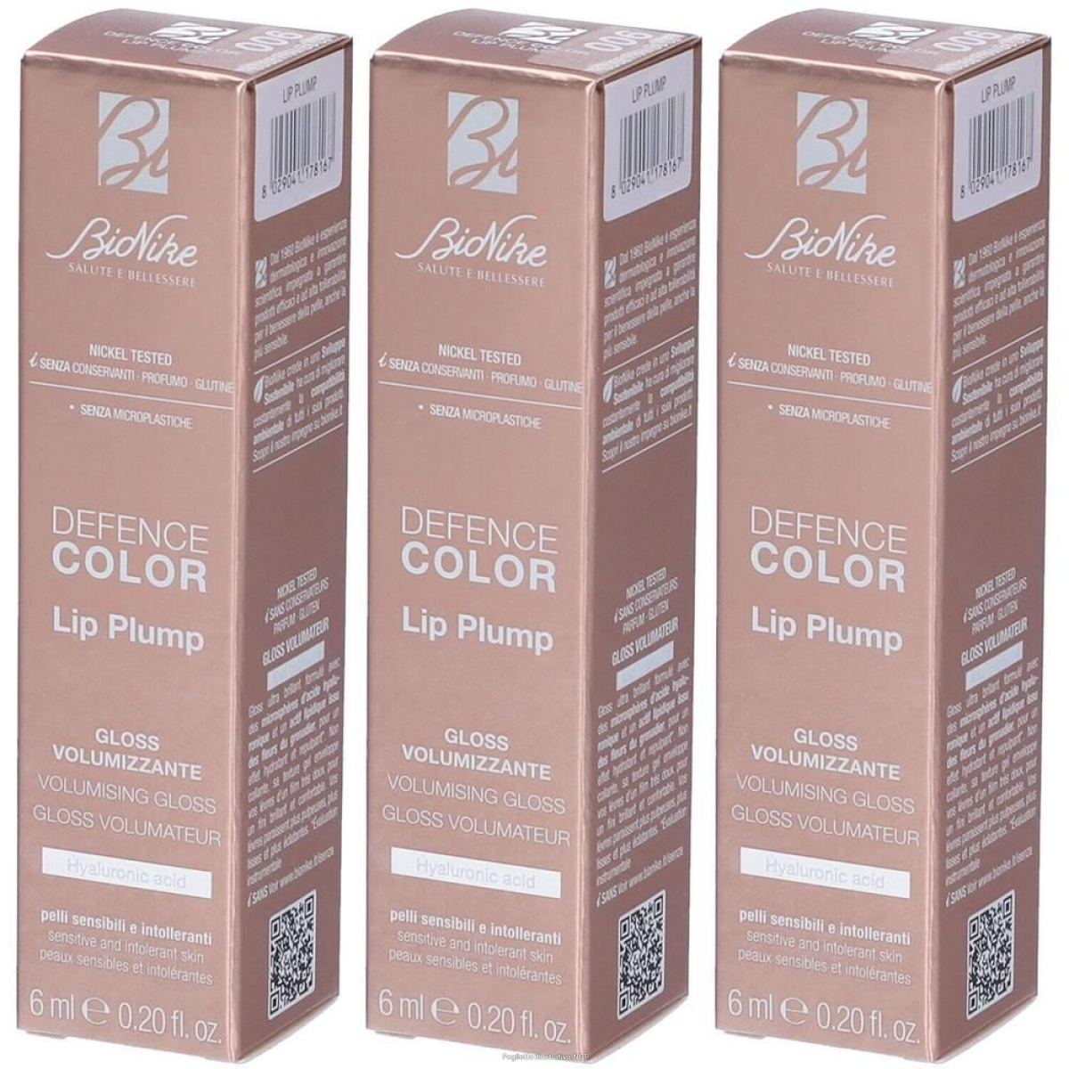Trova Offerte di bionike defence color lip plump 006 rouge framboise 3x6 ml e compra online
