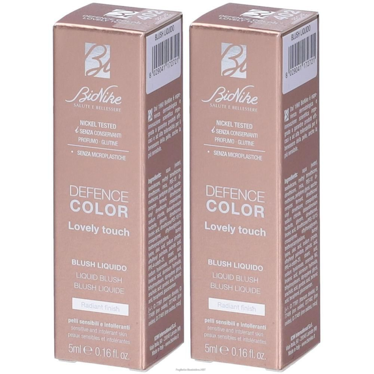 Trova Offerte di bionike defence color lovely touch blush liquido colore 402 peche 2x5 e compra online