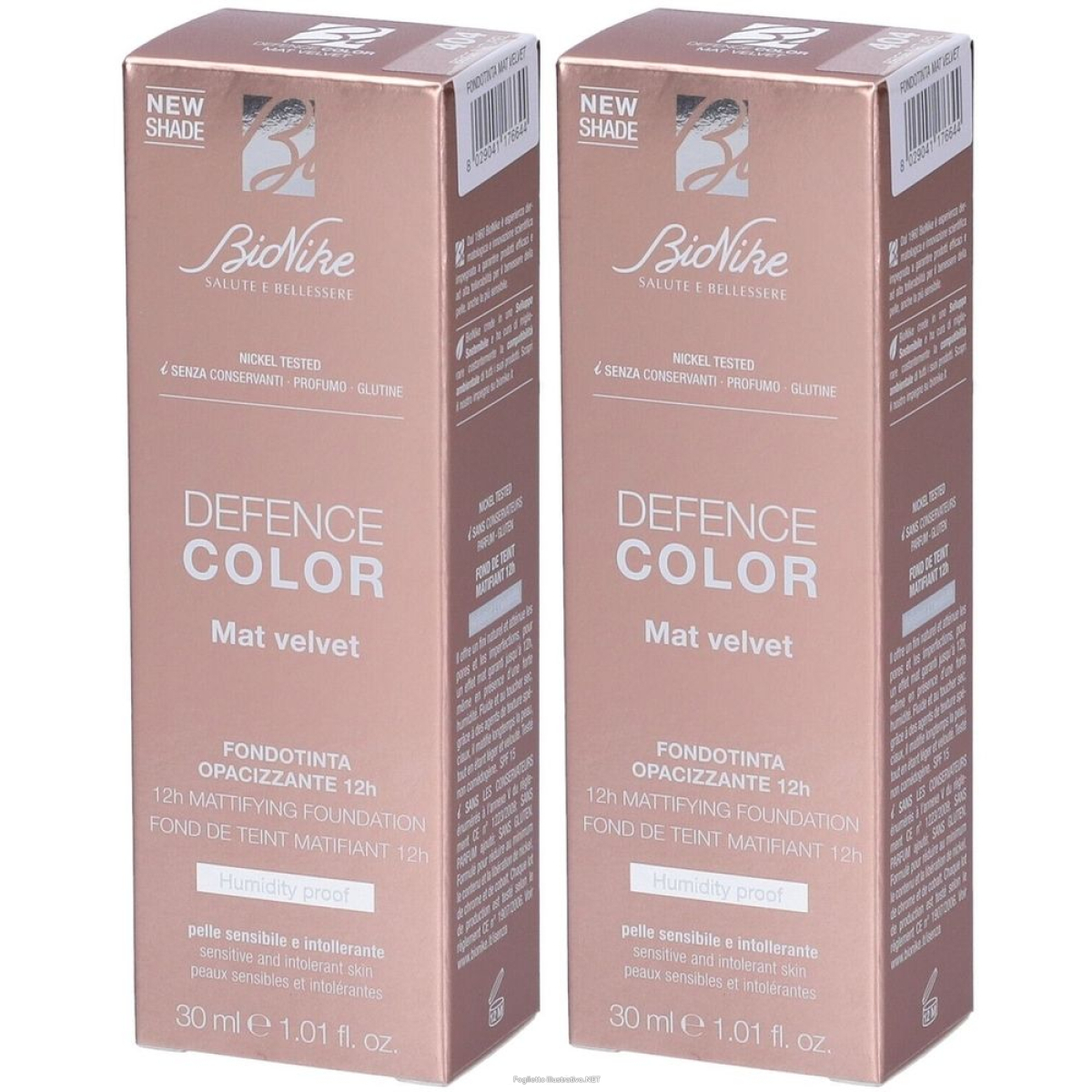 Trova Offerte di bionike defence color mat velvet fondotinta opacizzante 12h colore 404 e compra online