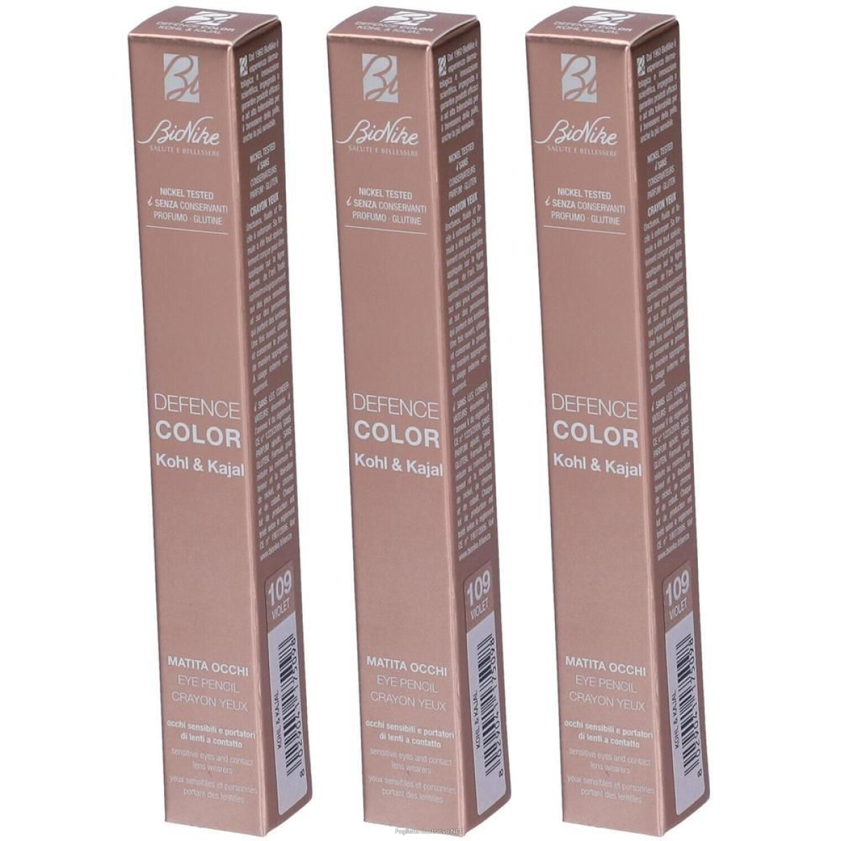 Trova Offerte di bionike defence color matita occhi kohl&kajal tonalità 109 violet 3x1 e compra online
