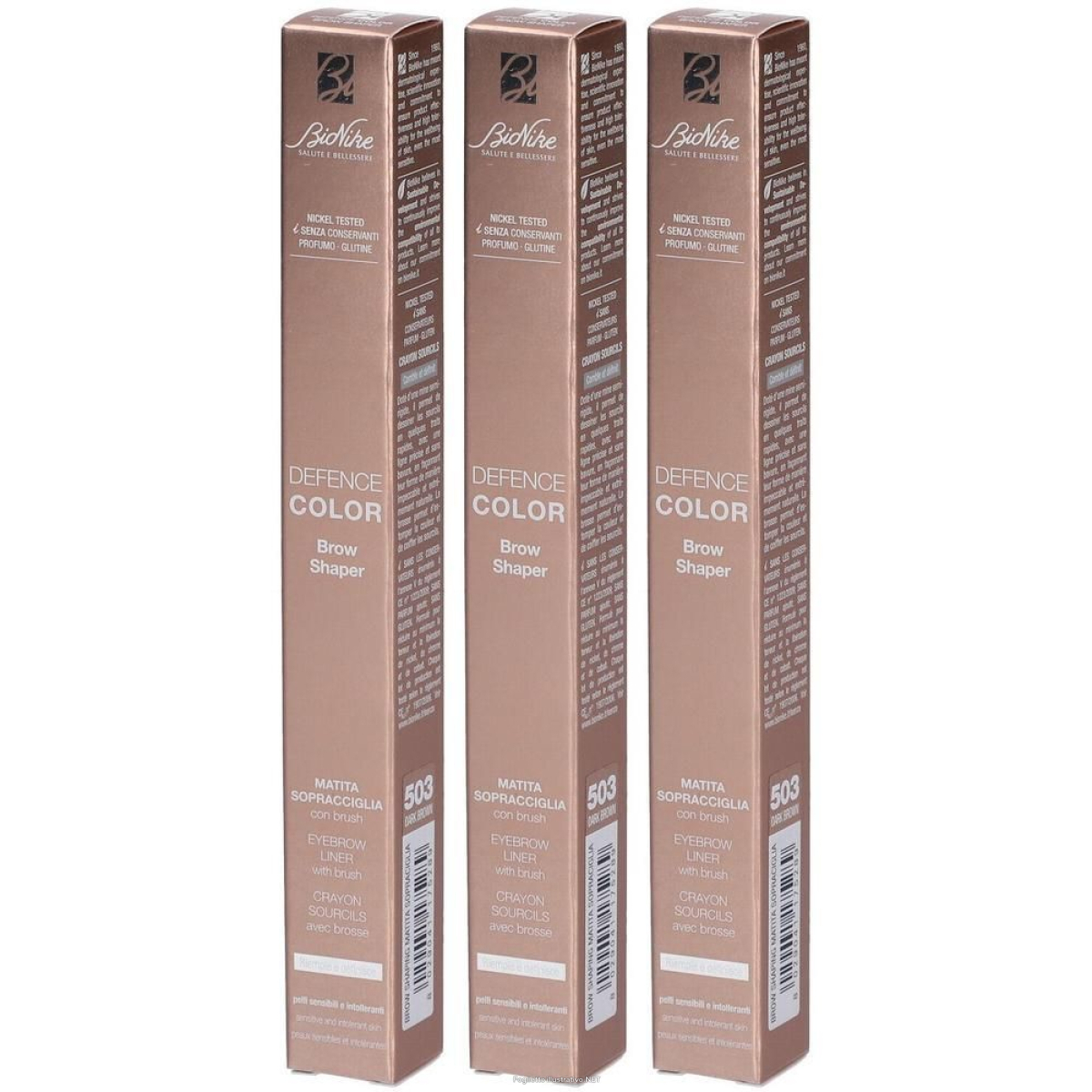 Trova Offerte di bionike defence color matita sopracciglia dark brown 3x1 st e compra online