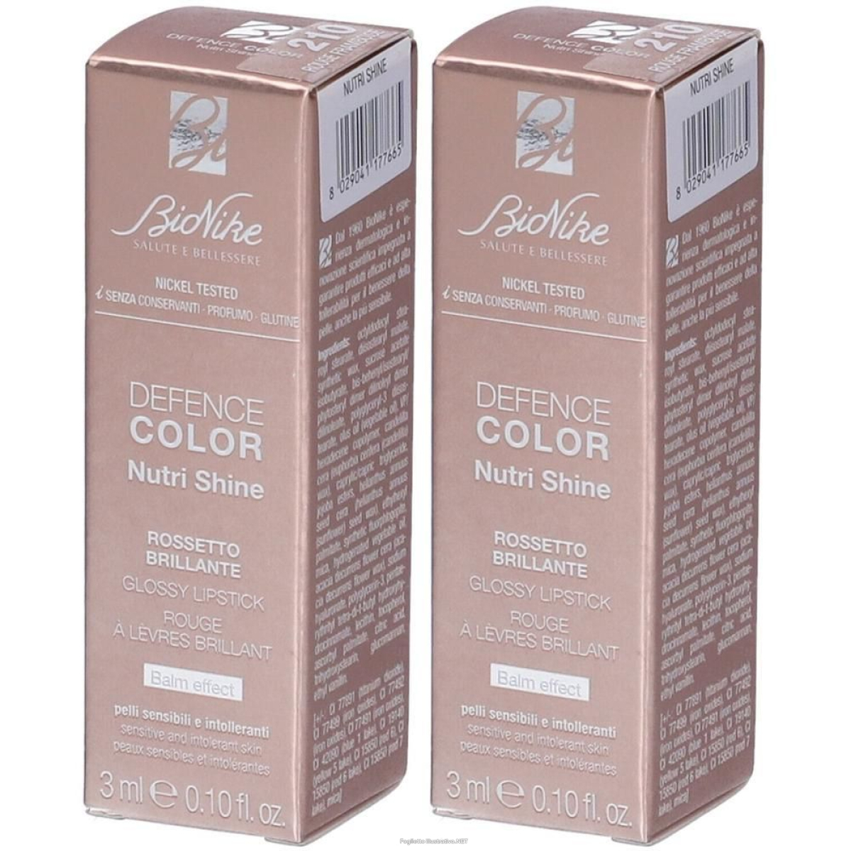 Trova Offerte di bionike defence color nutri shine rossetto brillante n.210 2x1 st e compra online