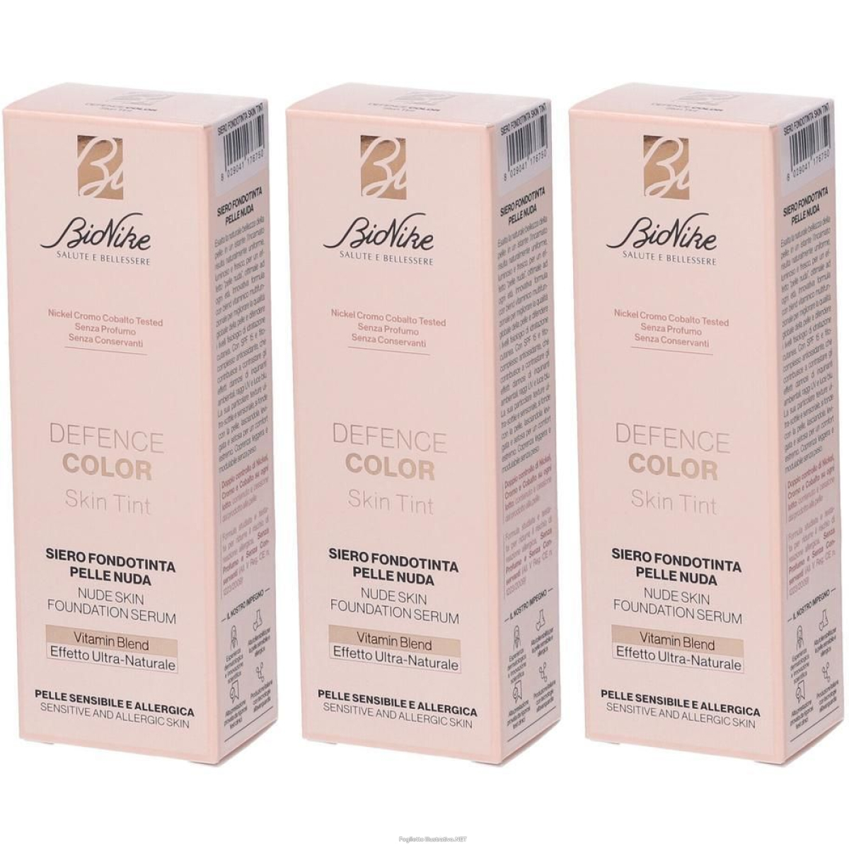 Trova Offerte di bionike defence color skin tint fondotinta pelle nuda n1,5 cream 3x30 e compra online