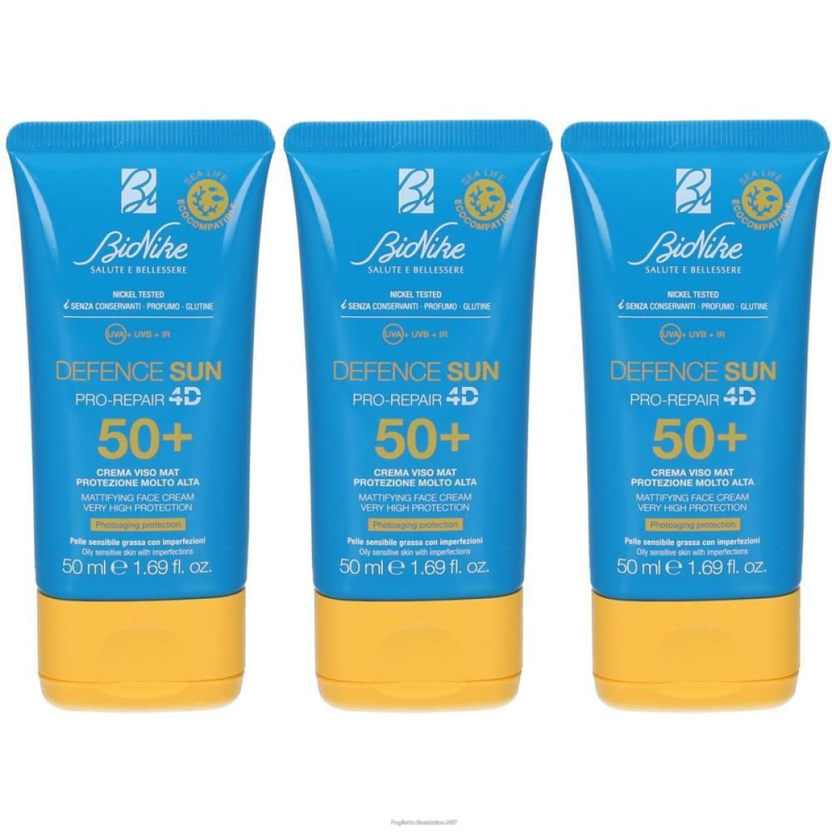 Trova Offerte di bionike defence sun 50+ crema viso mat 3x50 ml e compra online