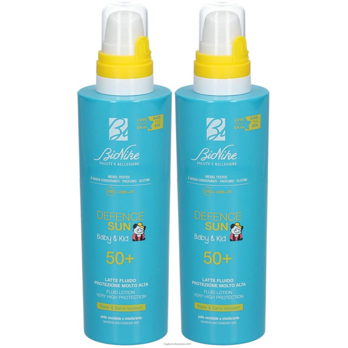 Trova Offerte di bionike defence sun baby & kid 50+ latte set da 2 2x200 ml crema solar e compra online