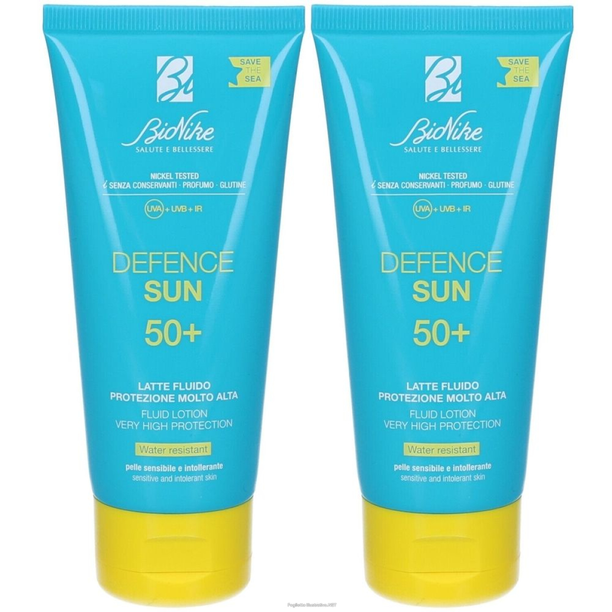 Trova Offerte di bionike defence sun latte fluido protezione molto alta spf50+ set da 2 e compra online