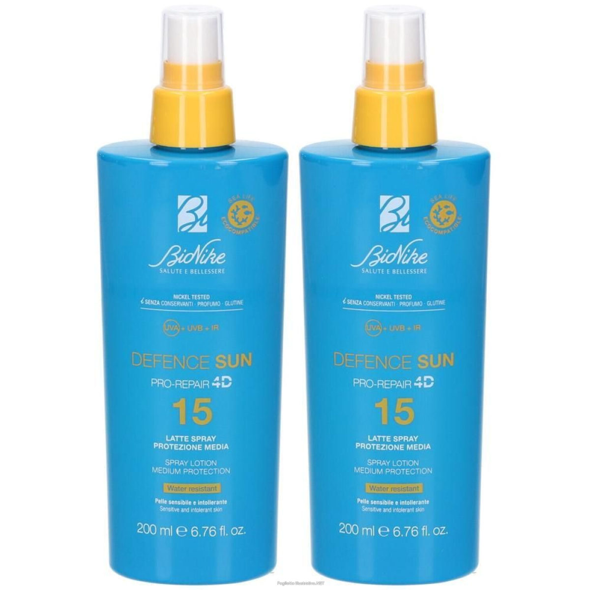 Trova Offerte di bionike defence sun pro-repair 4d spf 15 latte spray protezione media e compra online
