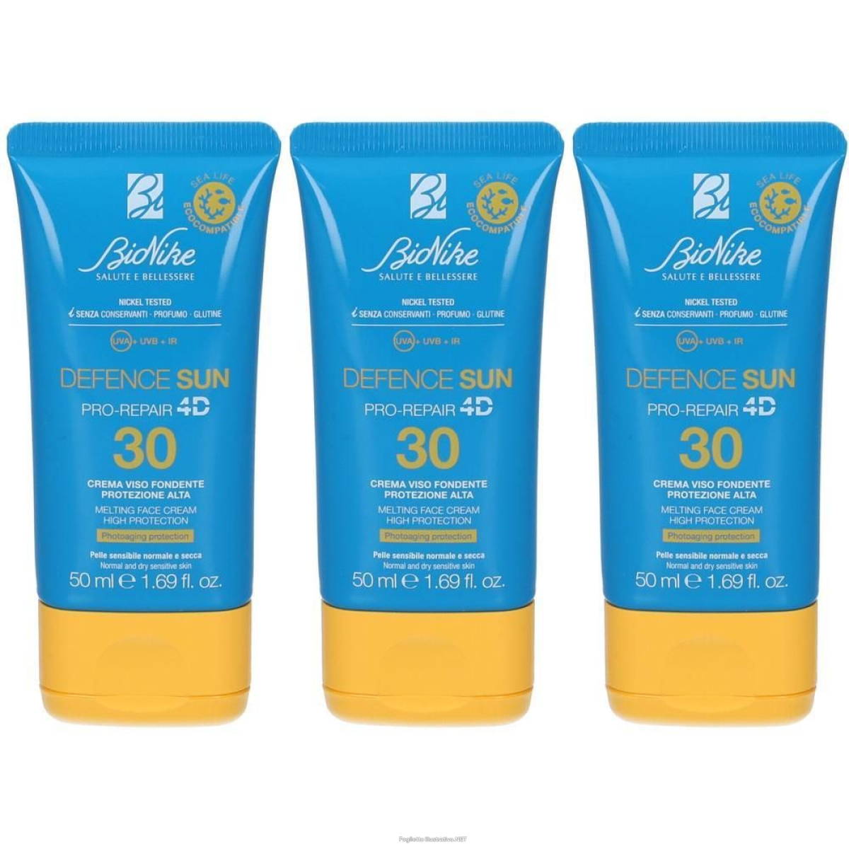Trova Offerte di bionike defence sun spf30 crema viso fondente 3x50 ml e compra online