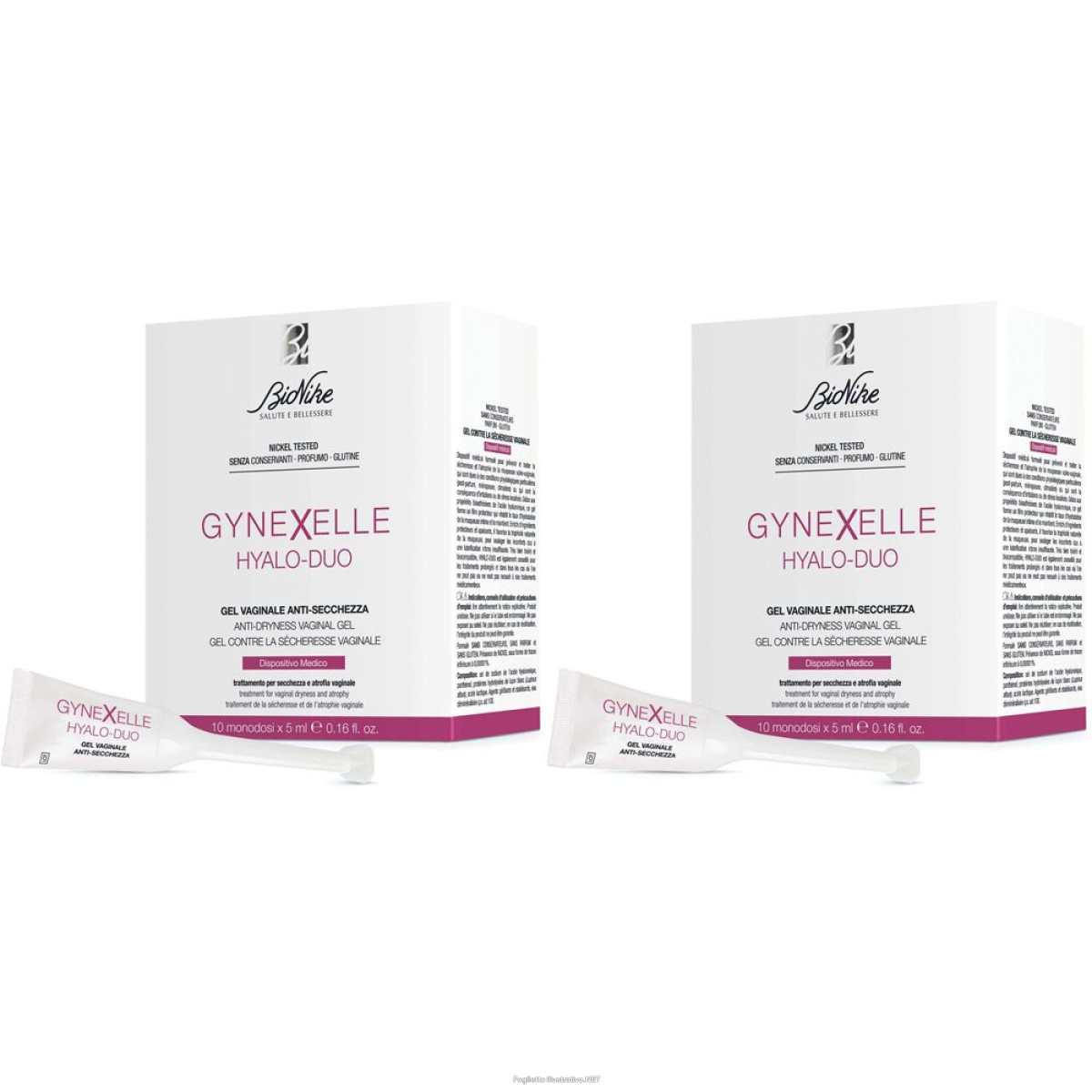 Trova Offerte di bionike hyalo-duo gel vaginale anti-secchezza set da 2 2x10x5 ml e compra online