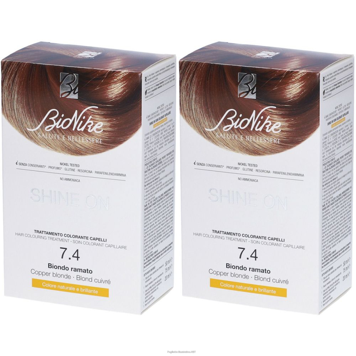 Trova Offerte di bionike shine on biondo ramato set da 2 2x145 ml tintura e compra online