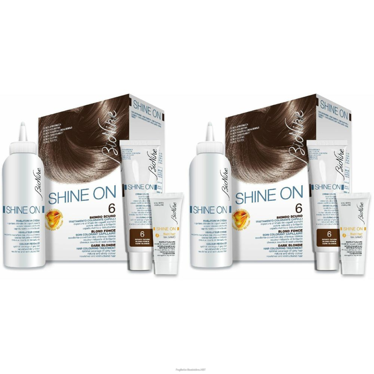 Trova Offerte di bionike shine on biondo scuro 6 set da 2 2x1 pz lozione e compra online