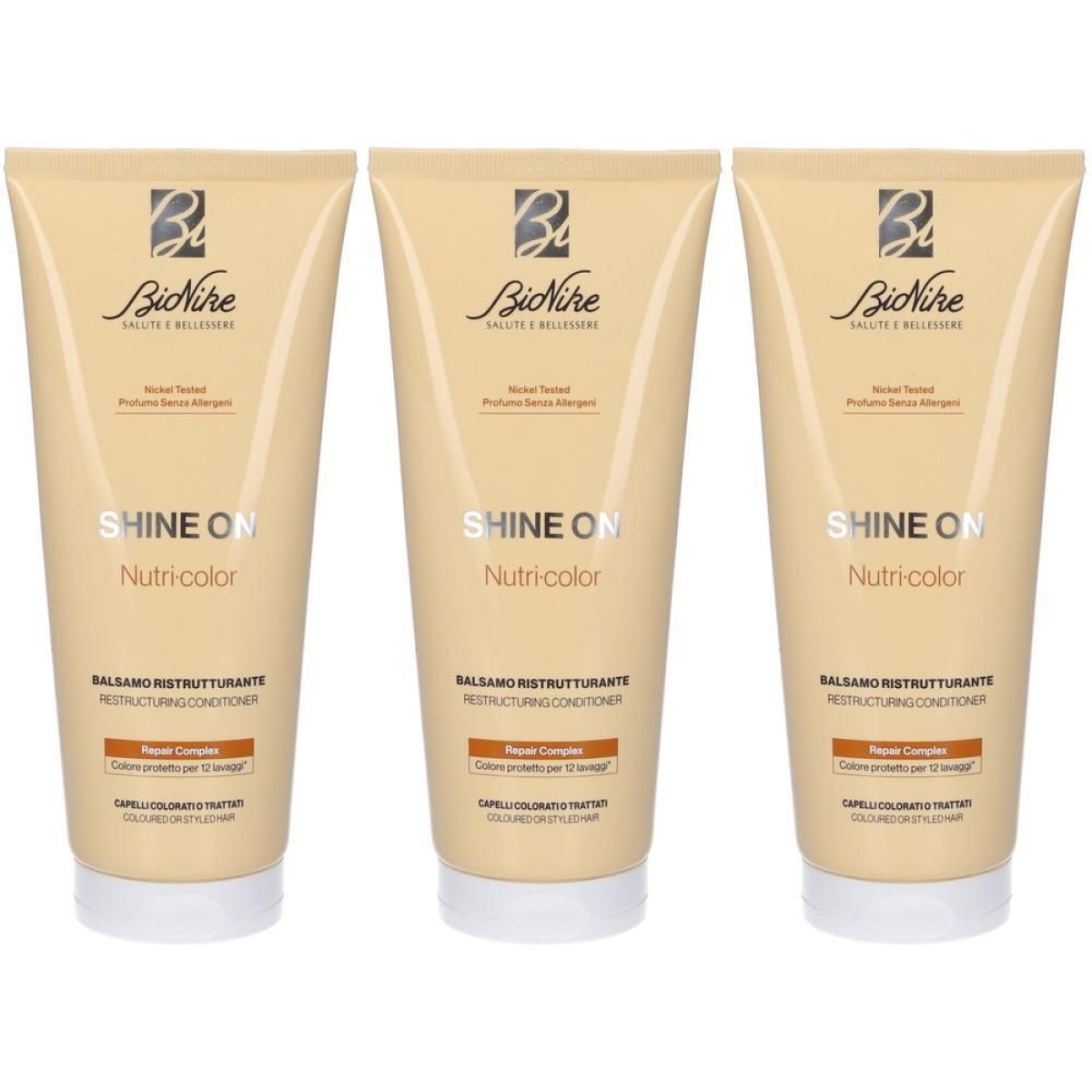 Trova Offerte di Bionike shine on nutri-color balsamo ristrutturante 3x200 ml e compra online