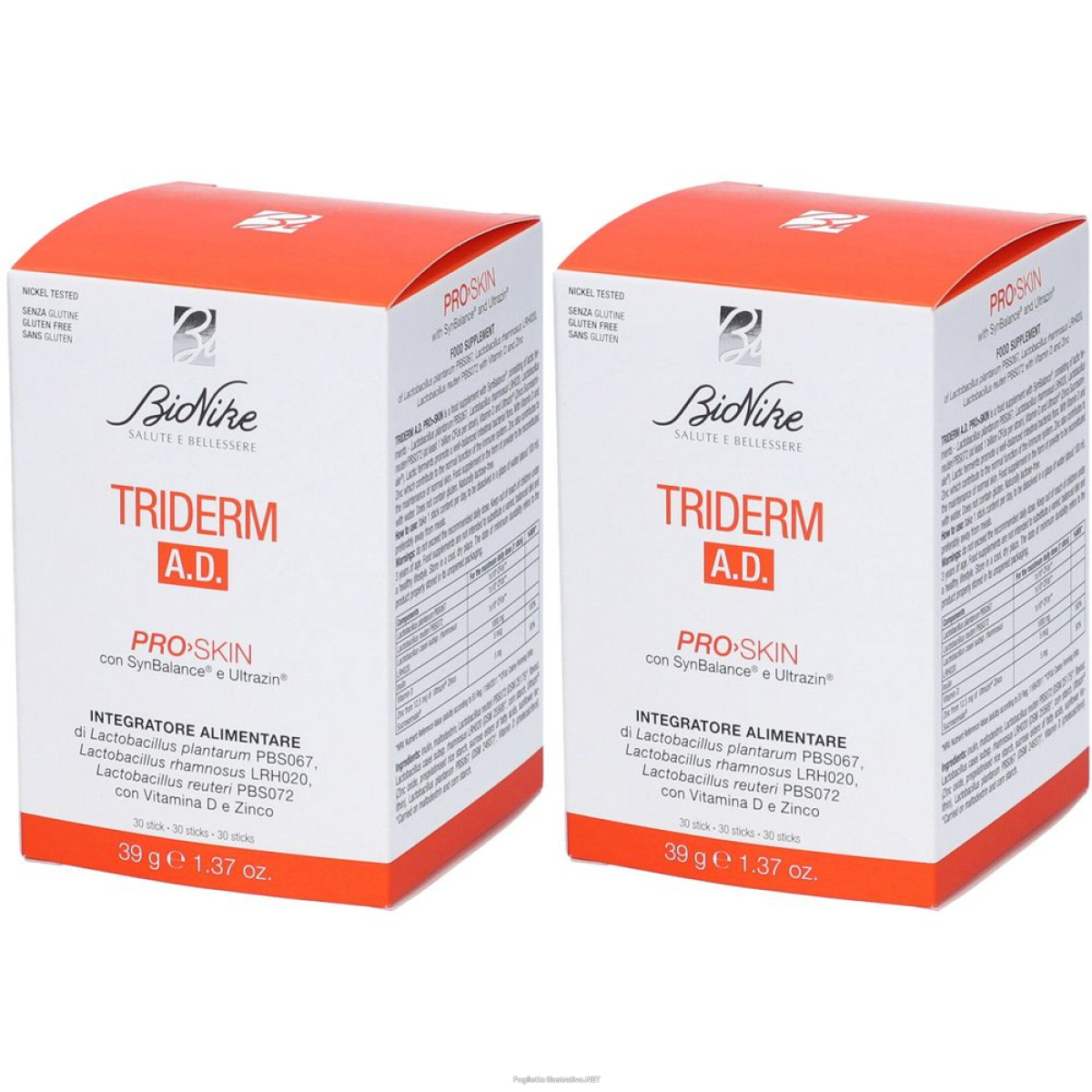 Trova Offerte di bionike triderm a.d. pro skin set da 2 2x39 g stick e compra online