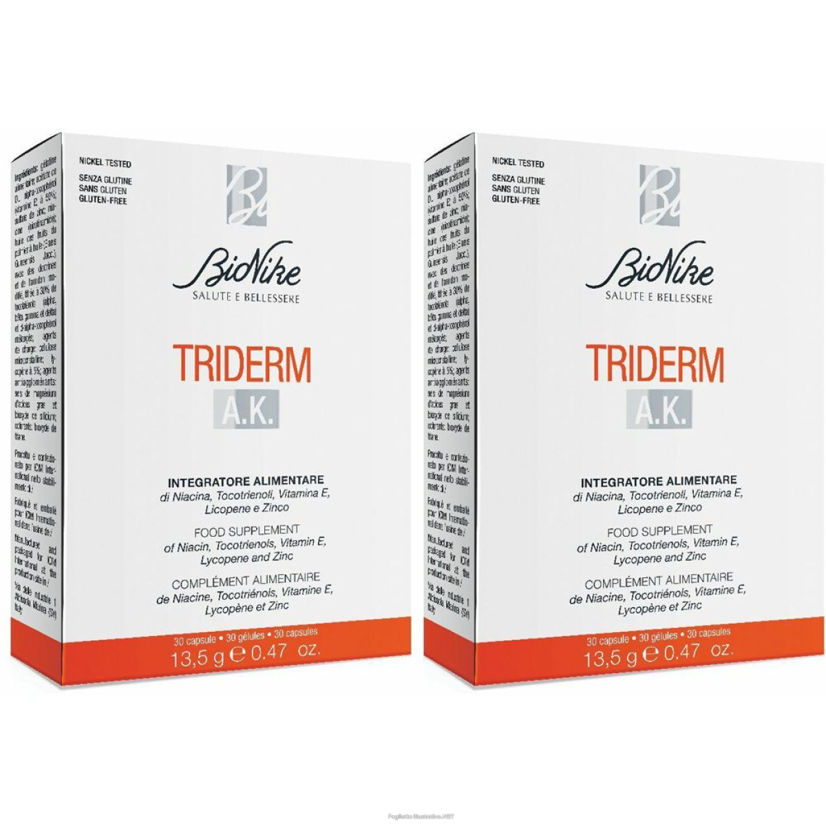 Trova Offerte di bionike triderm a.k set da 2 2x13,5 g capsule e compra online