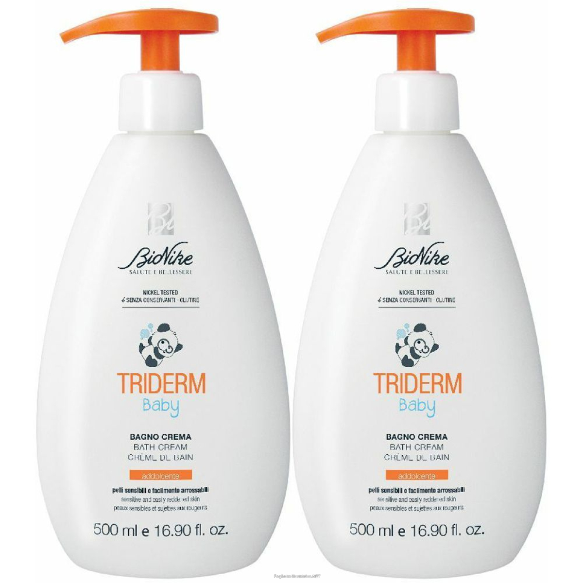 Trova Offerte di bionike triderm baby bagno crema set da 2 2x500 ml gel doccia e compra online