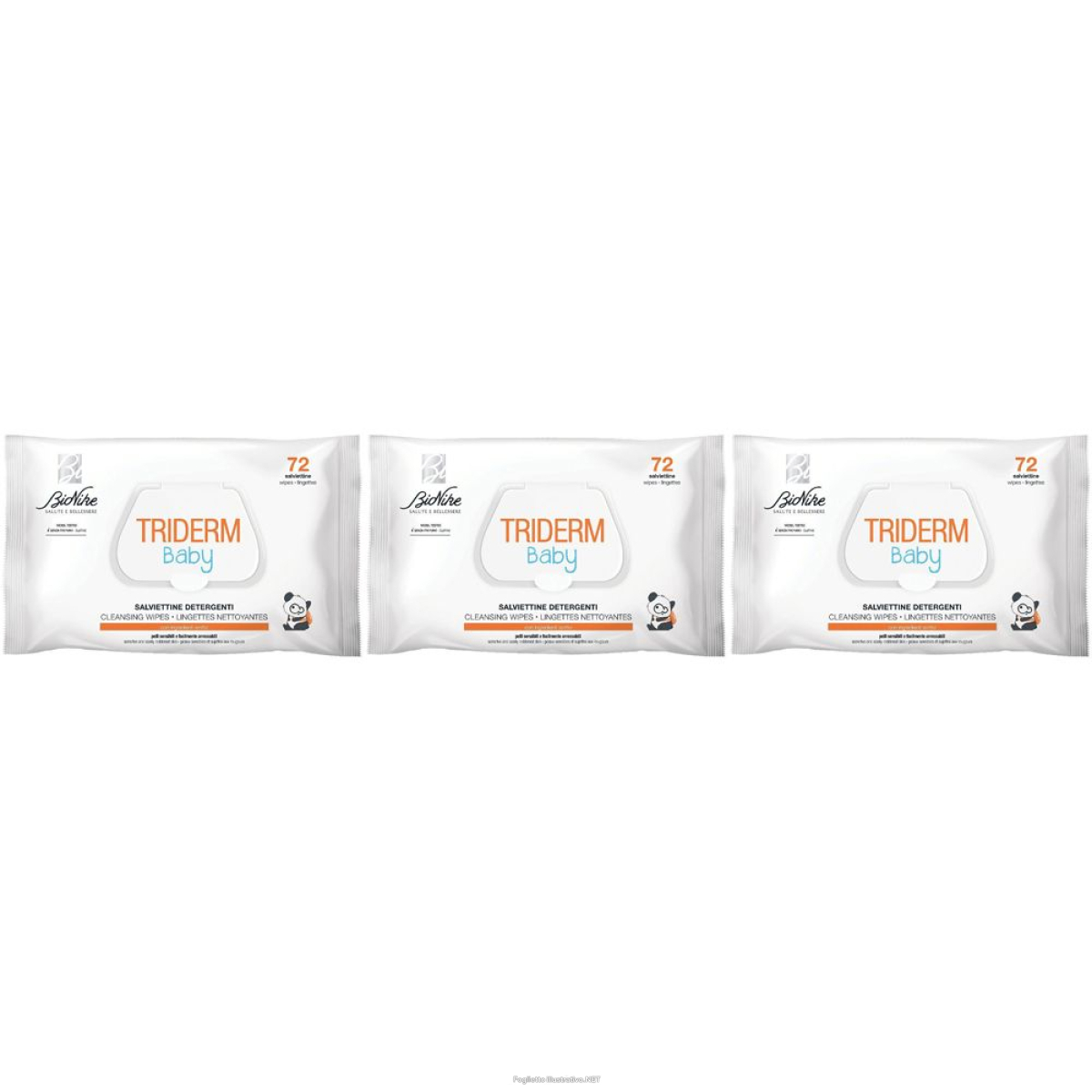Trova Offerte di bionike triderm baby salviettine detergenti set da 3 3x72 pz salviette e compra online