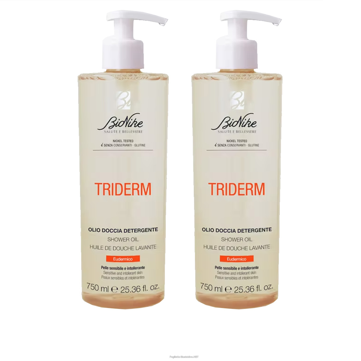 Trova Offerte di bionike triderm detergente emolliente bipacco 2x750ml per pelle secca e molto secca e compra online