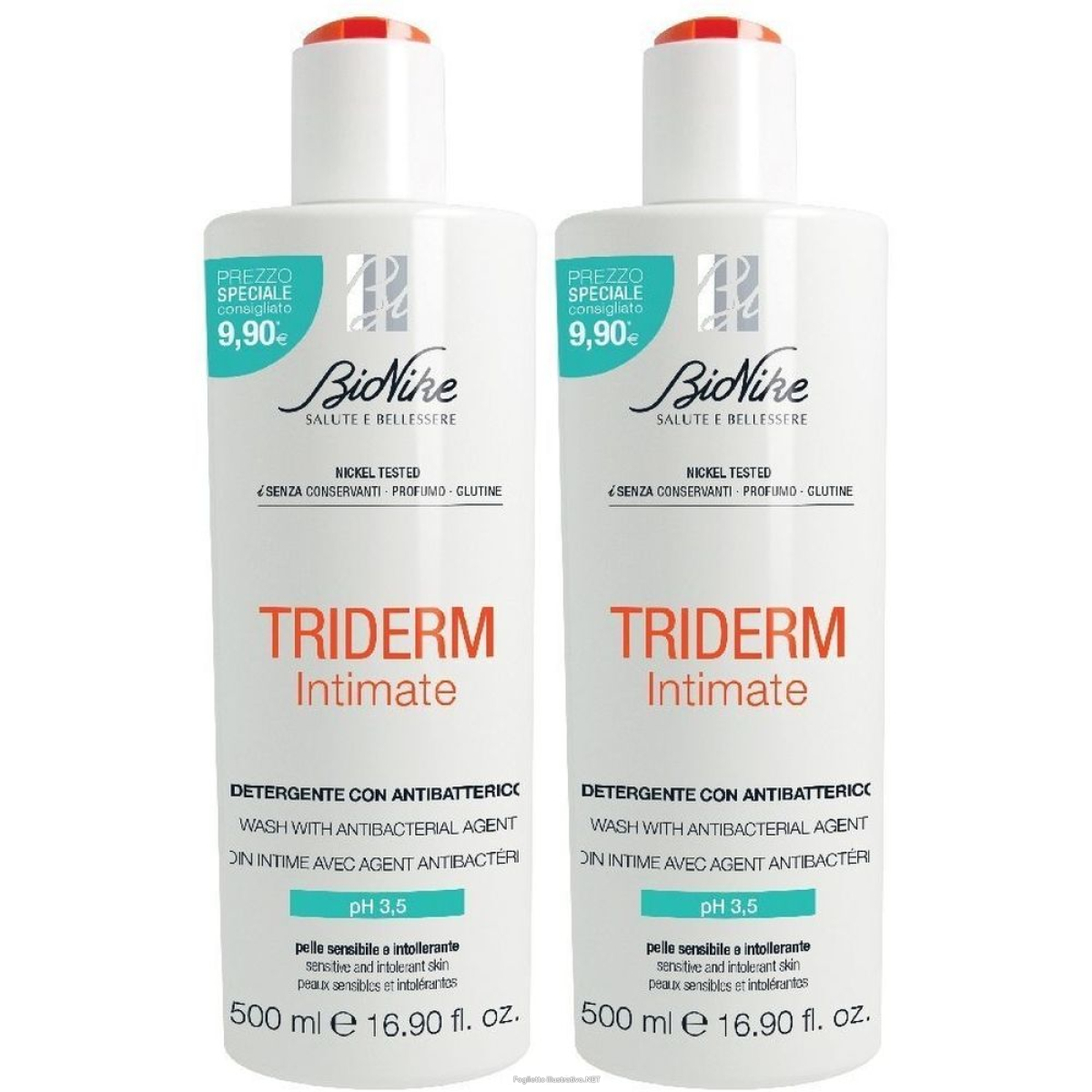 Trova Offerte di bionike triderm intimate detergente con antibatterico ph 3.5 set da 2 e compra online