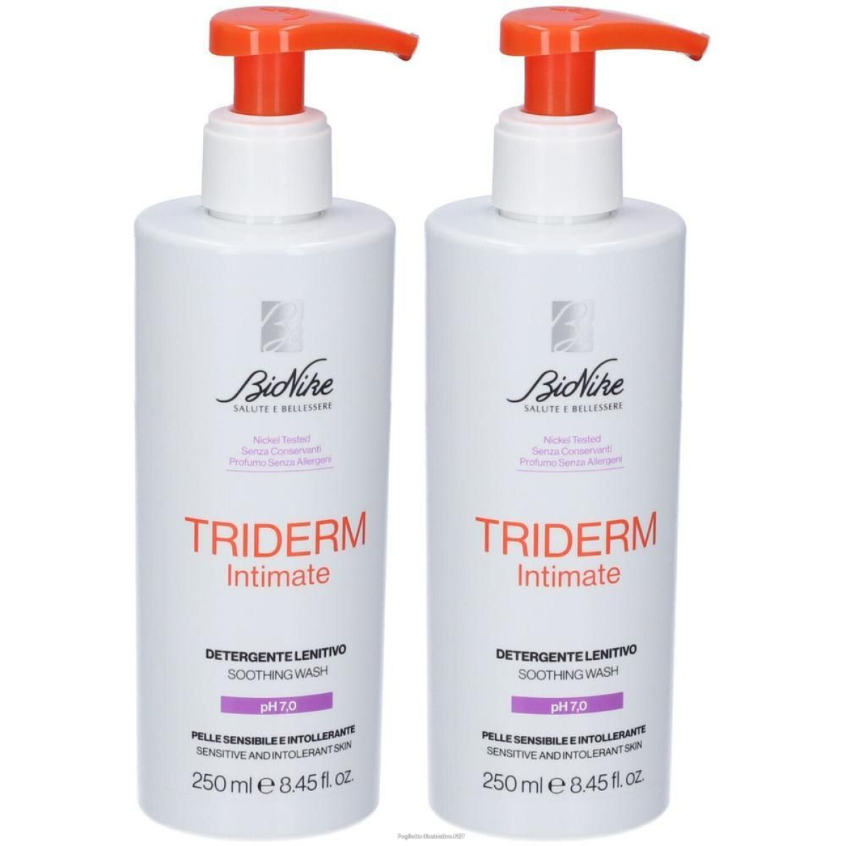 Trova Offerte di bionike triderm intimate detergente lenitivo ph 7.0 2x250 ml gel deter e compra online