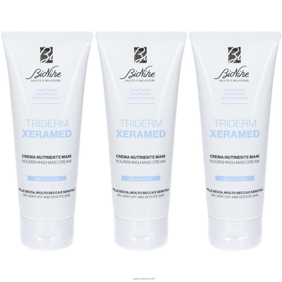 Trova Offerte di bionike triderm xeramed crema nutriente mani 3x75 ml e compra online