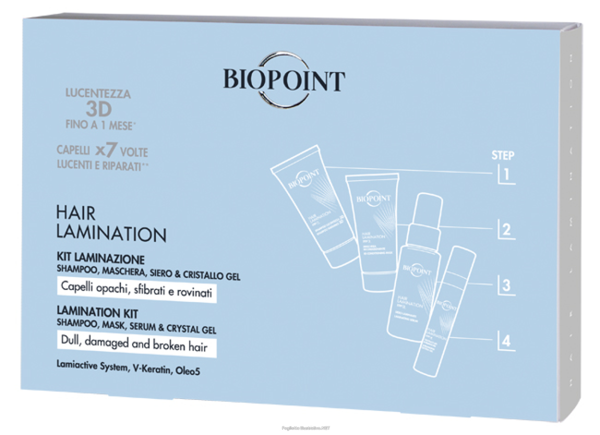 Trova Offerte di biopoint hair lamination kit 1 shampoo 20 ml + 1 maschera 20 ml + 1 siero 20 ml + 1 cristallo gel 8 ml e compra online