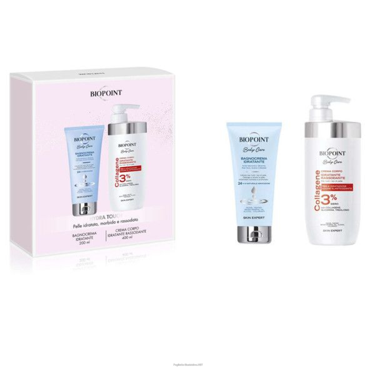 Trova Offerte di biopoint hydra touch new 1 bagnocrema idratante 200 ml + 1 crema corpo idratante rassodante collagene 400 ml e compra online