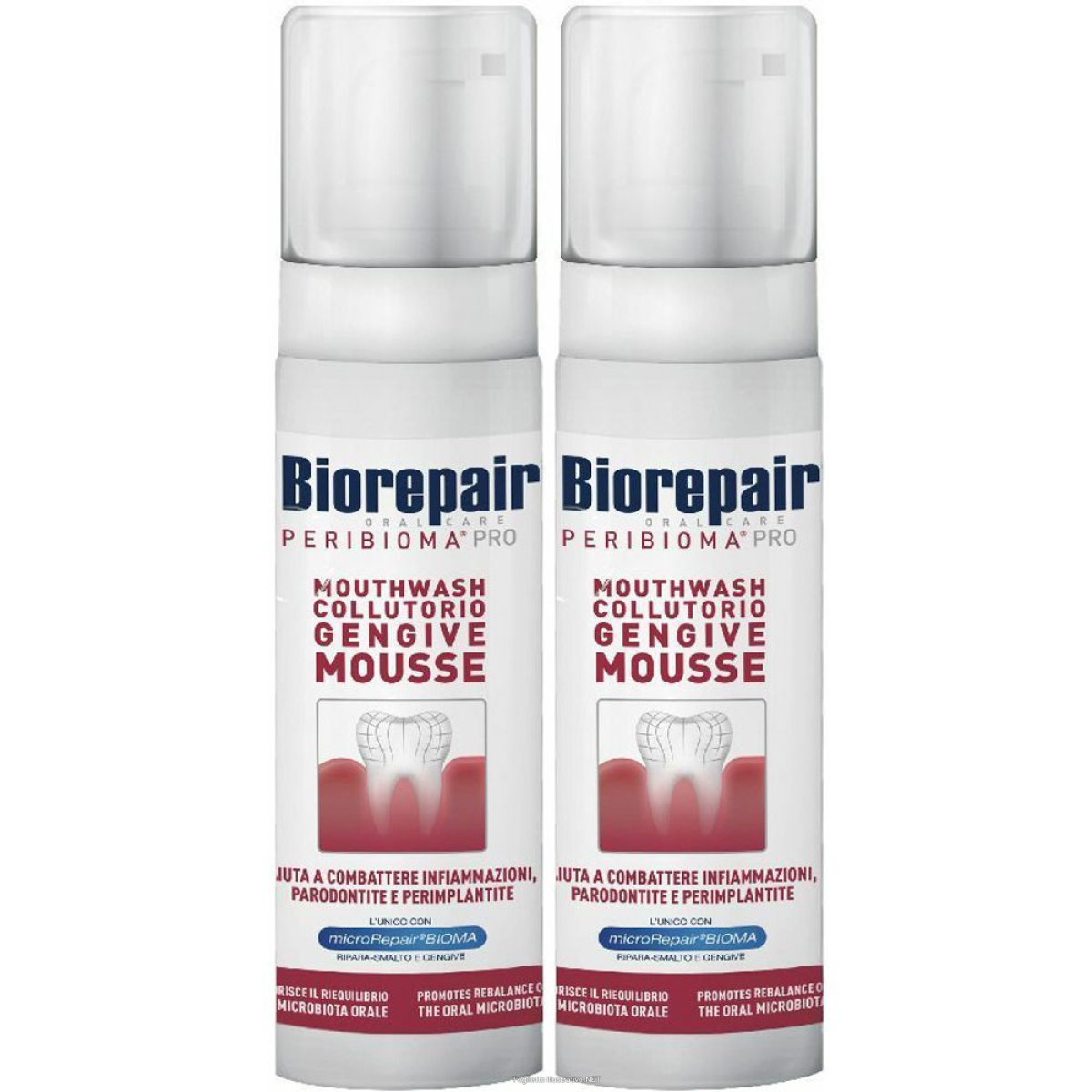 Trova Offerte di biorepair® biorepair collutorio gengive mousse set da 2 2x200 ml collu e compra online
