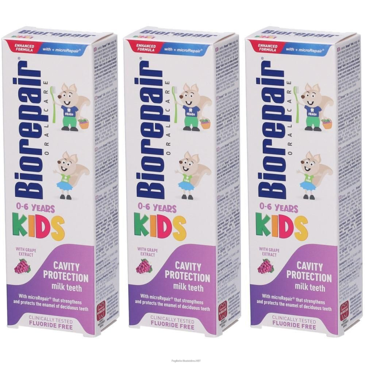 Trova Offerte di biorepair dentifricio kids uva 0/6 anni 3x50 ml e compra online