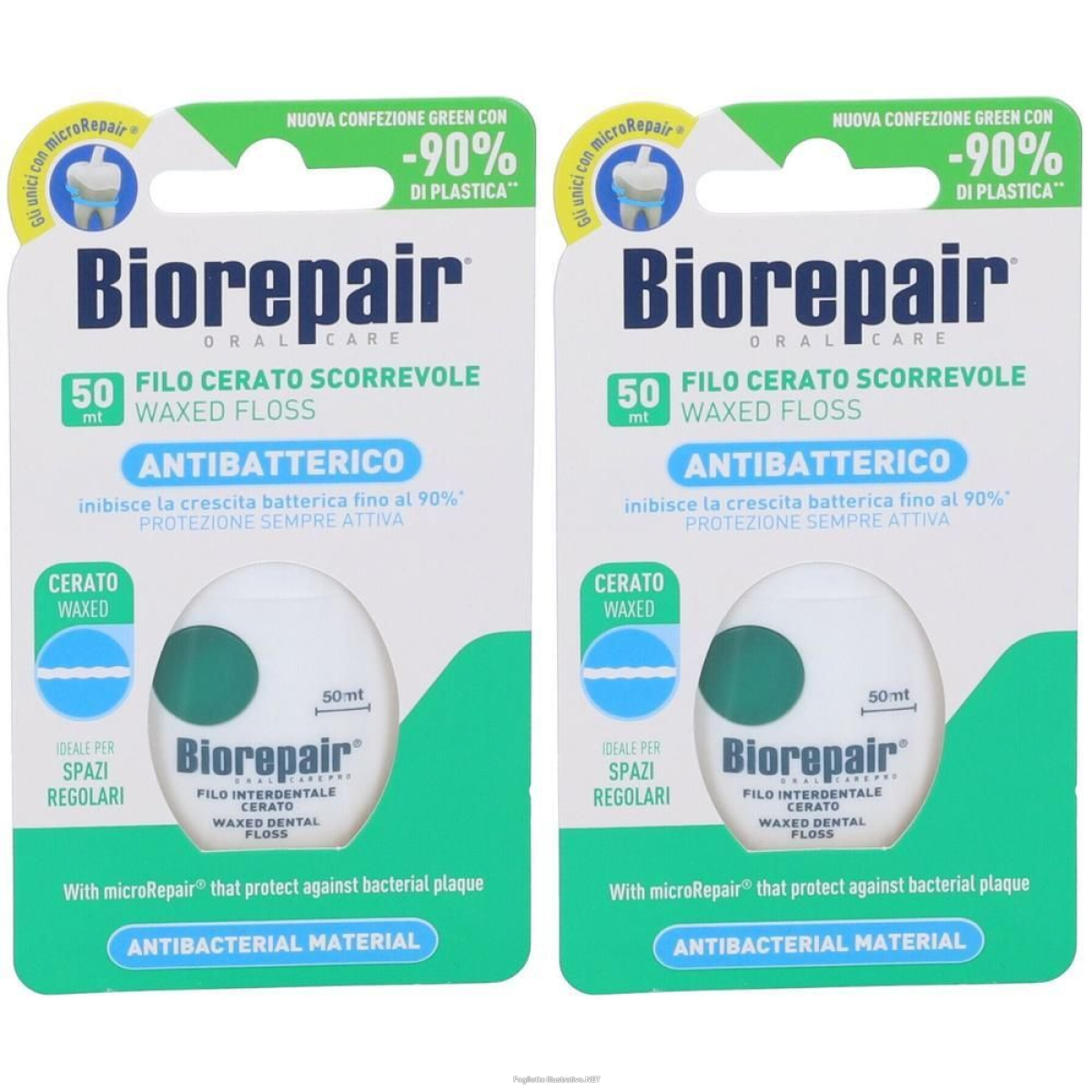 Trova Offerte di biorepair® filo interdentale antibatterico 2x1 st e compra online