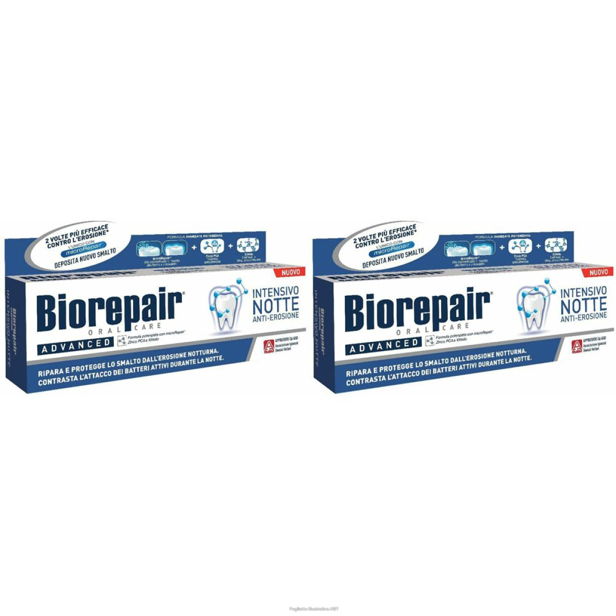 Trova Offerte di biorepair® intensivo notte anti-erosione set da 2 2x75 ml dentifricio e compra online
