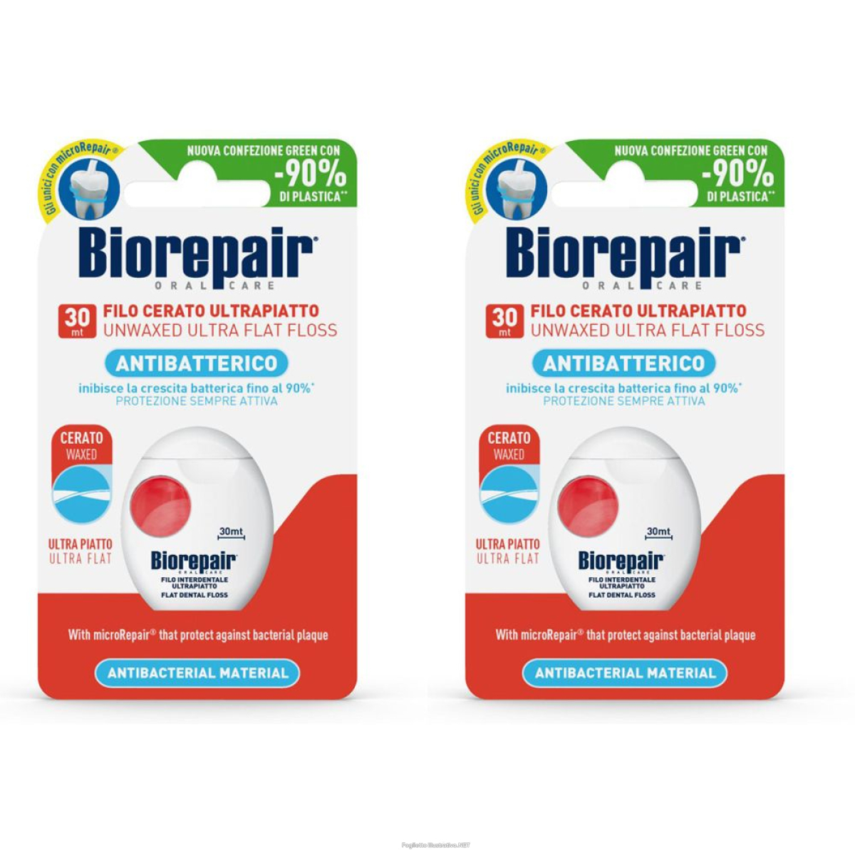 Trova Offerte di biorepair® oral care filo cerato ultrapiatto antibatterico set da 2 2x e compra online