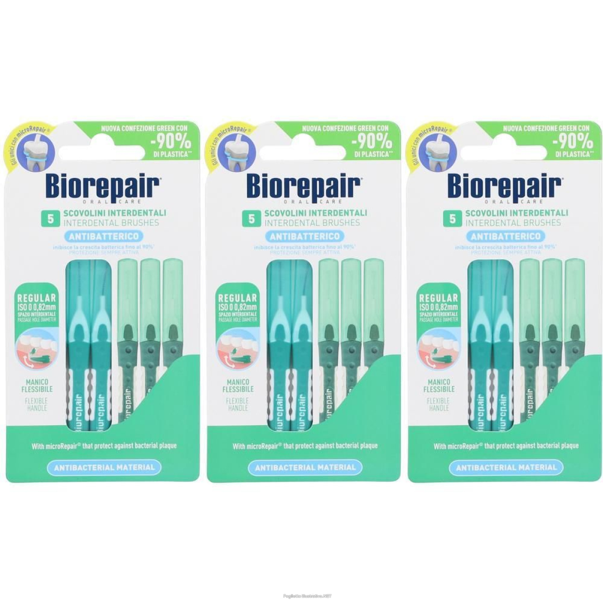 Trova Offerte di biorepair® scovolini interdentali protezione antibatterica 3x1 pc e compra online