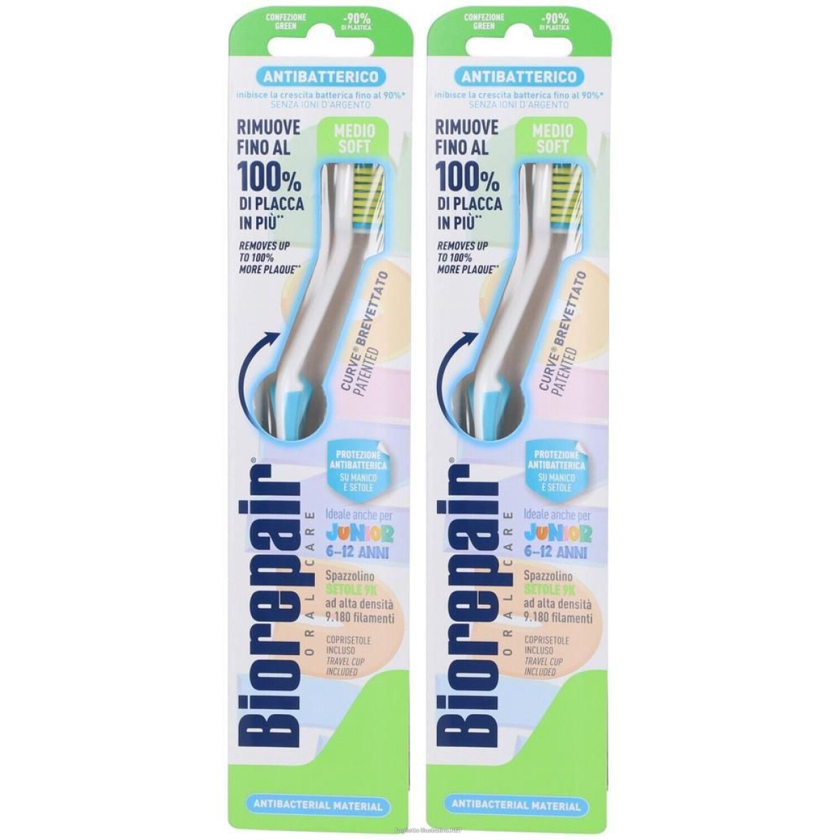 Trova Offerte di biorepair® spazzolino antibatterico setole medio morbide junior 6/12 a e compra online