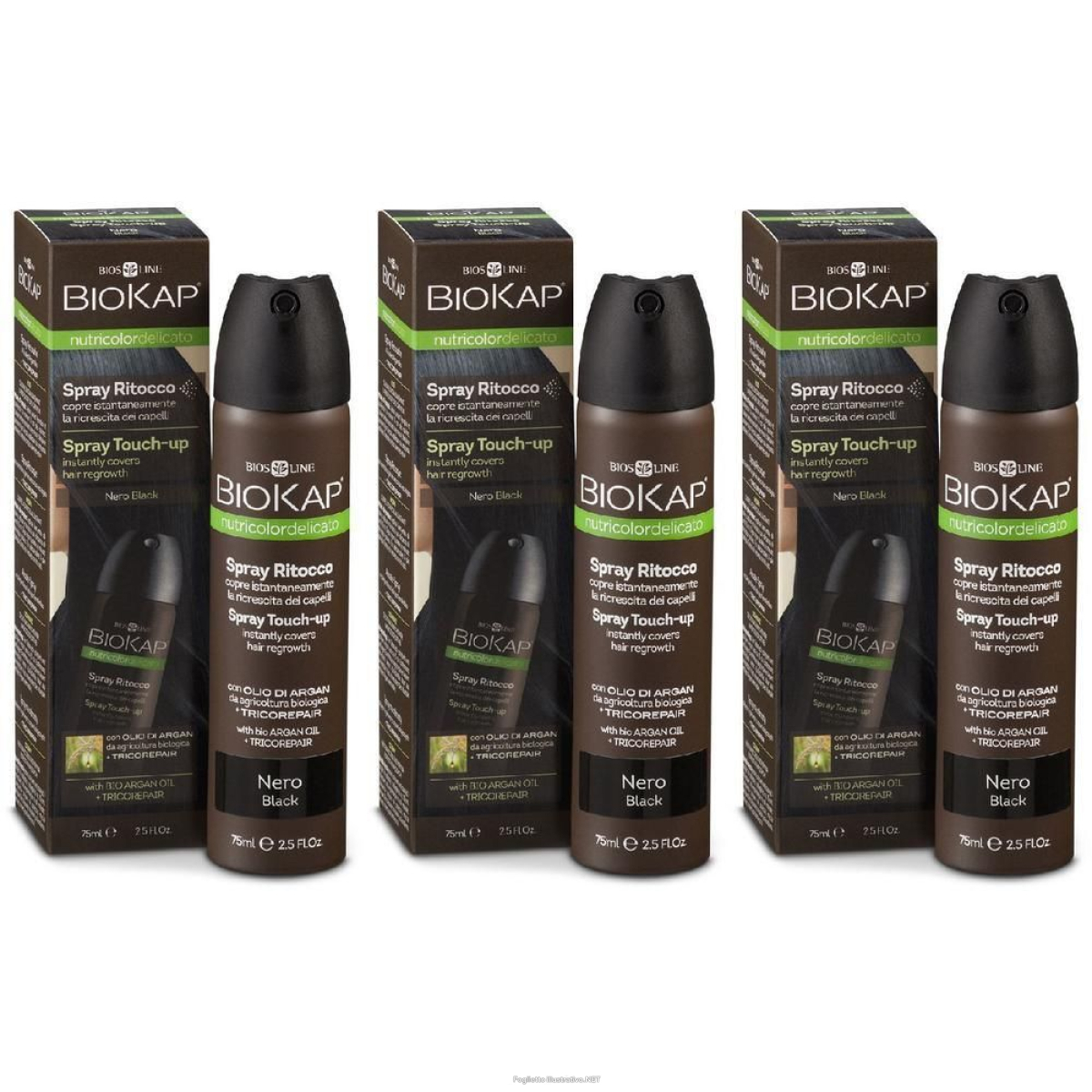 Trova Offerte di bios line biokap nutricdel spray ritocco nero 75 ml 3x75 ml e compra online