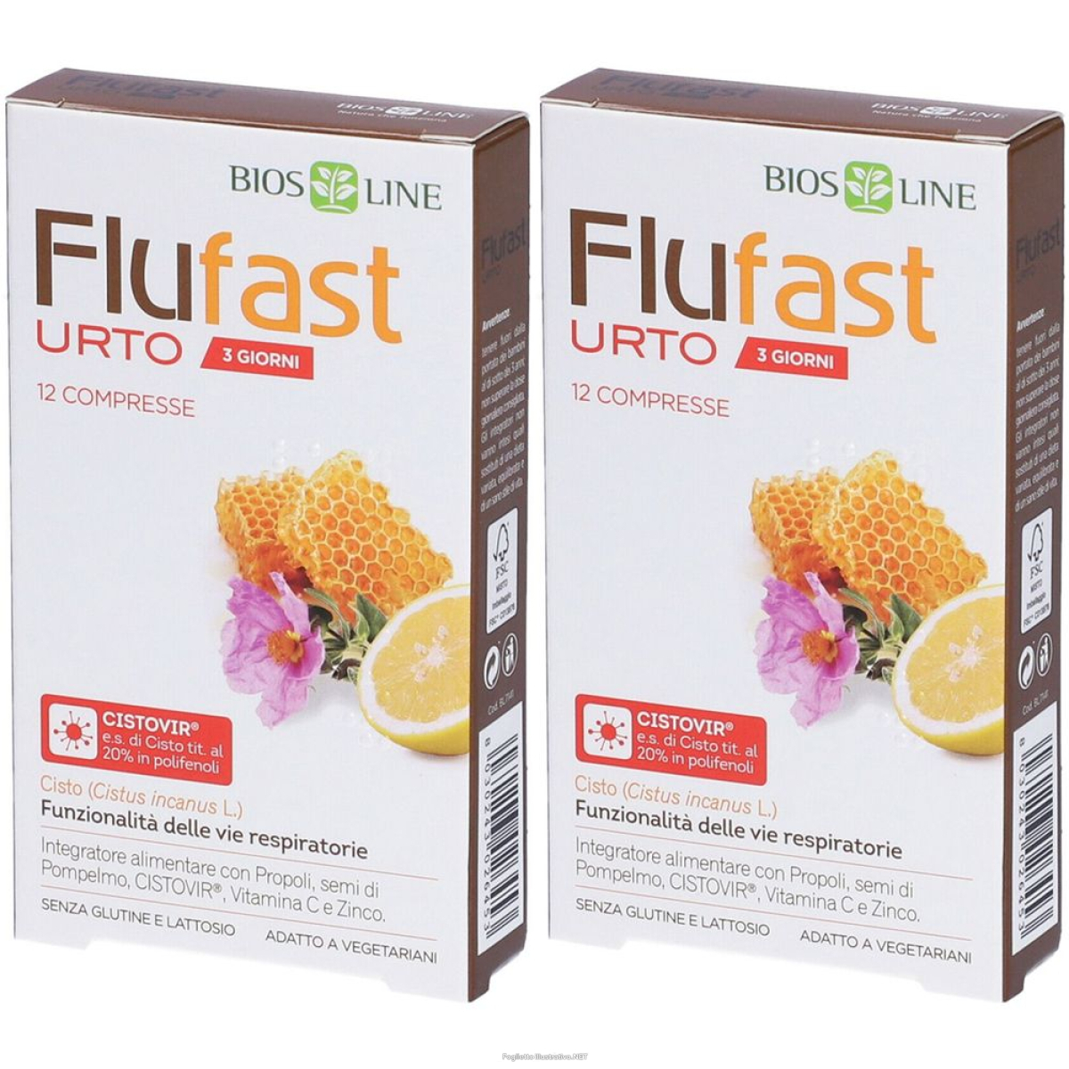 Trova Offerte di bios line flufast urto set da 2 2x1 pz compresse e compra online