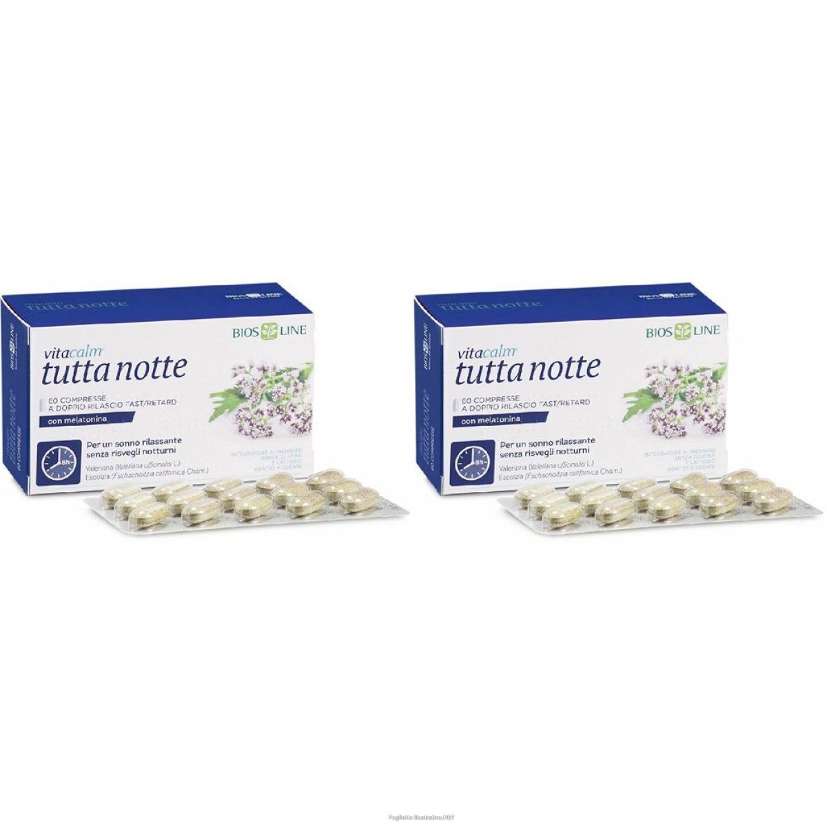 Trova Offerte di bios line vitacalm® tutta notte set da 2 2x1 pz compresse e compra online