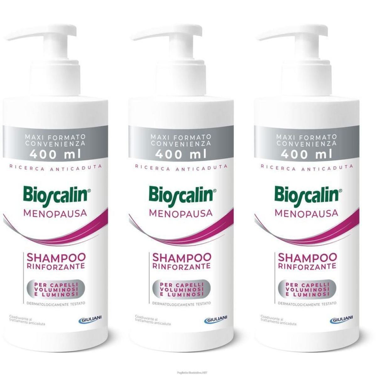 Trova Offerte di bioscalin menopausa shampoo 3x400 ml e compra online