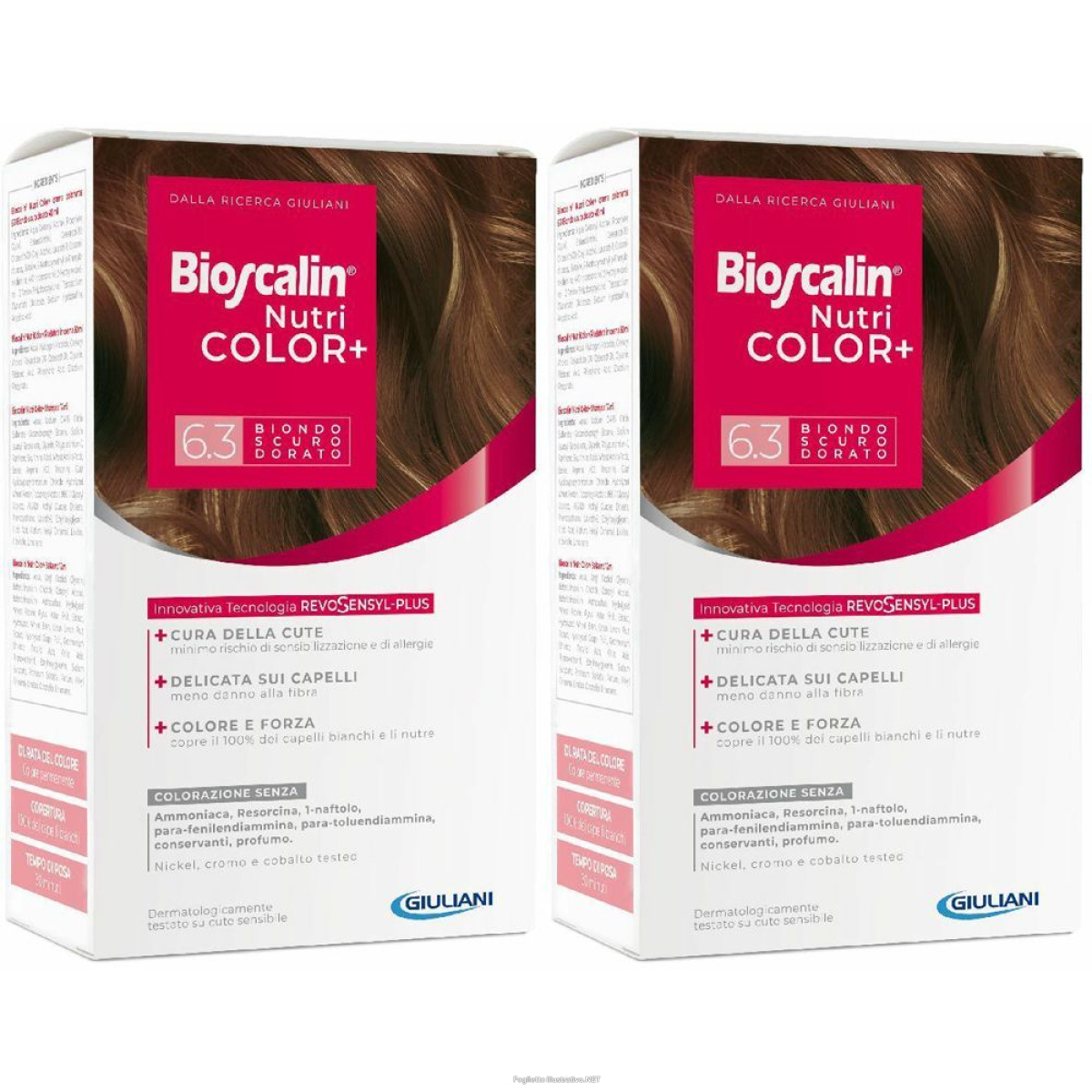 Trova Offerte di bioscalin® nutri color+ 6.3 biondo scuro dorato set da 2 2x1 pz lozion e compra online