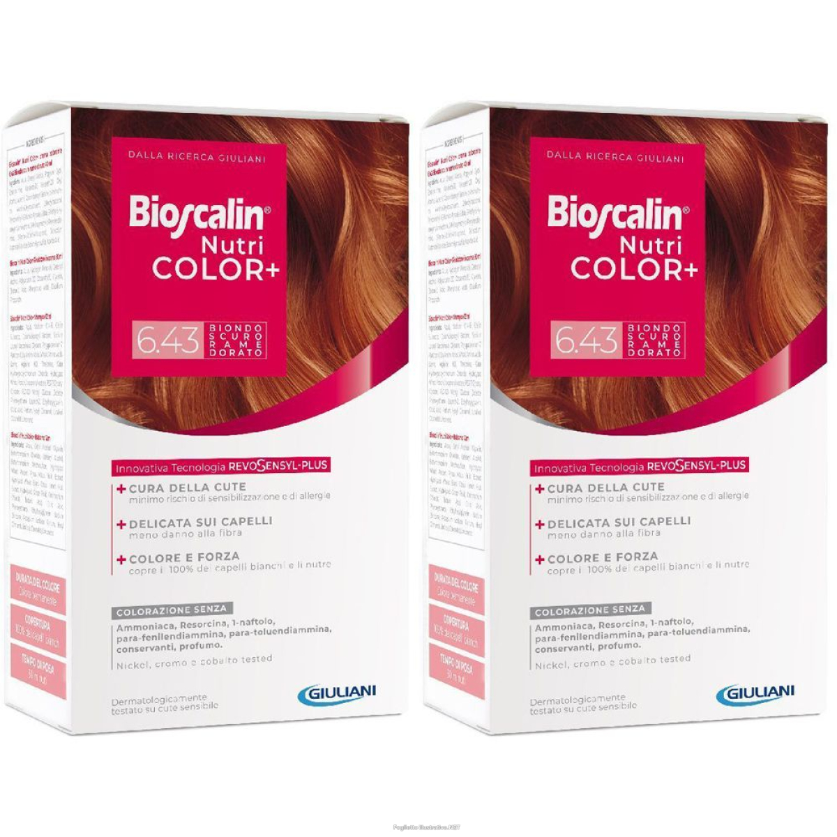 Trova Offerte di bioscalin® nutri color+ 6.43 biondo scuro rame dorato set da 2 2x1 pz e compra online