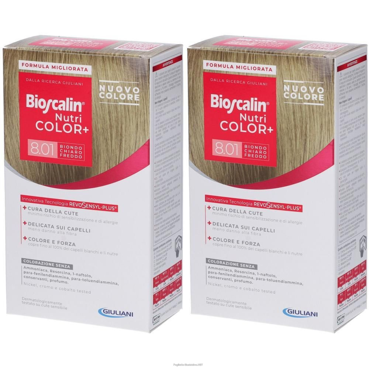 Trova Offerte di bioscalin nutri color+ 8,01 biondo chiaro freddo crema colorante 2x1 p e compra online