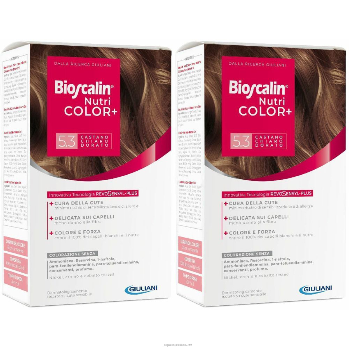 Trova Offerte di bioscalin® nutricolor+ 5.3 castano chiaro dorato set da 2 2x1 pz e compra online