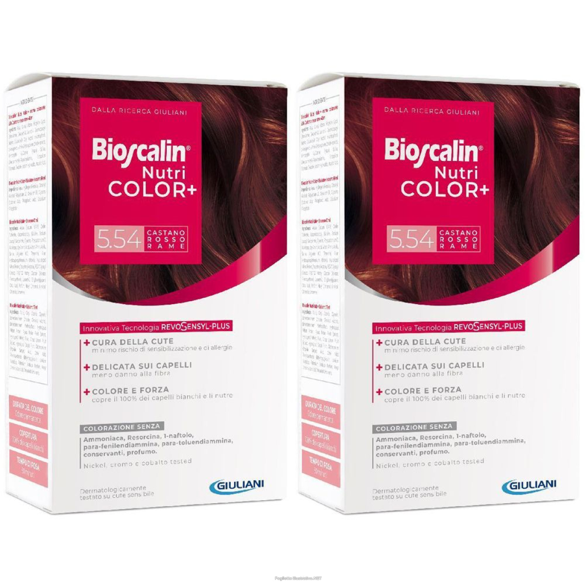 Trova Offerte di bioscalin® nutricolor+ 5.54 castano rosso rame set da 2 2x1 pz fluido e compra online