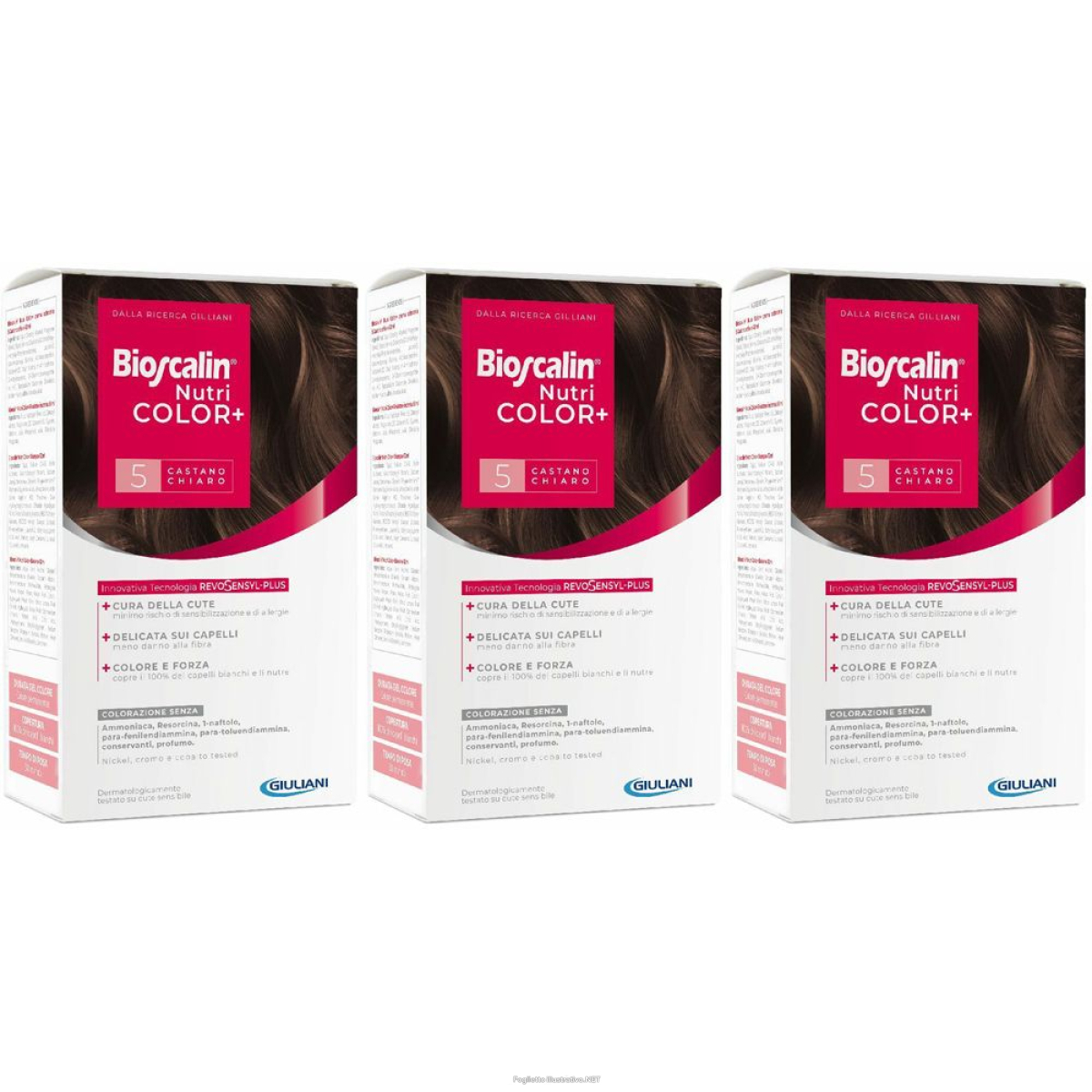 Trova Offerte di bioscalin® nutricolor+ 5 castano chiaro set da 3 3x1 pz e compra online